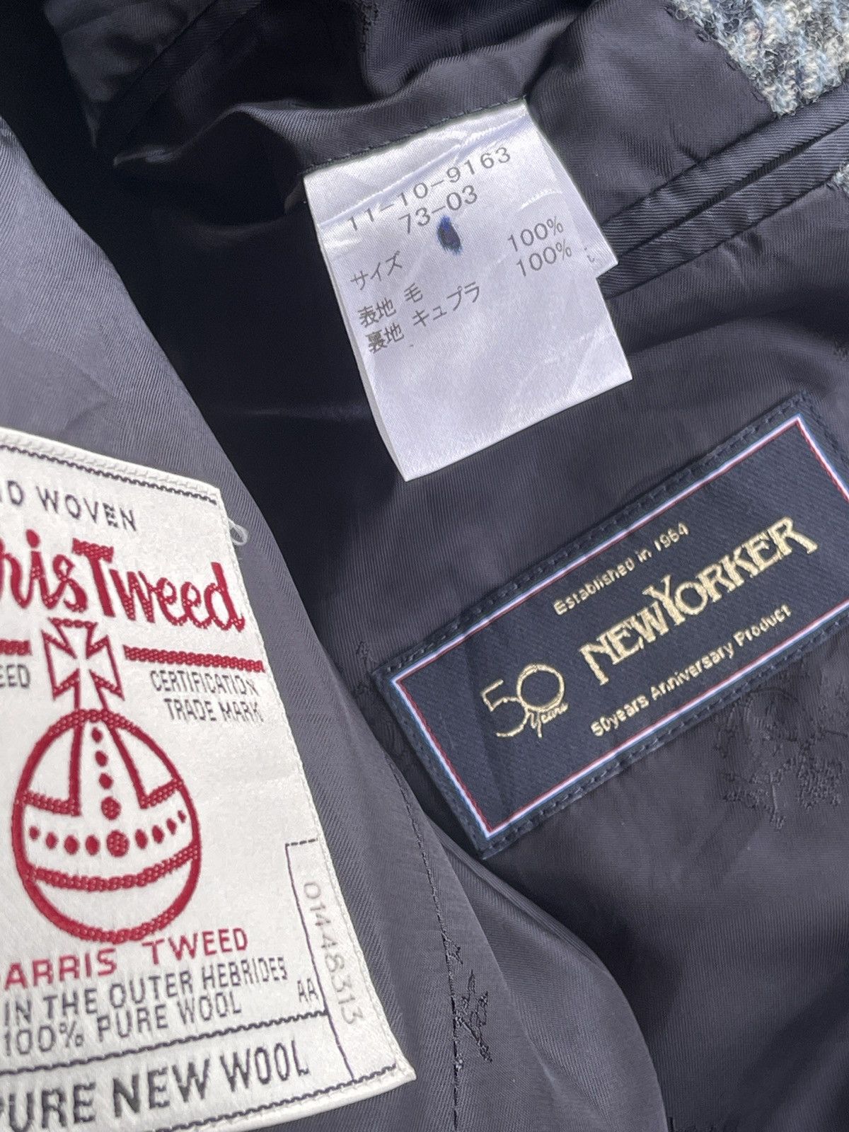 Harris Tweed 50 Years Harris Tweed X New Yorker Patchwork Coat Size US S / EU 44-46 / 1 - 7 Thumbnail