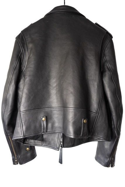 Loewe LOEWE Zip-Up Long Sleeved Leather Biker Jacket Size US M / EU 48-50 / 2 - 2 Thumbnail