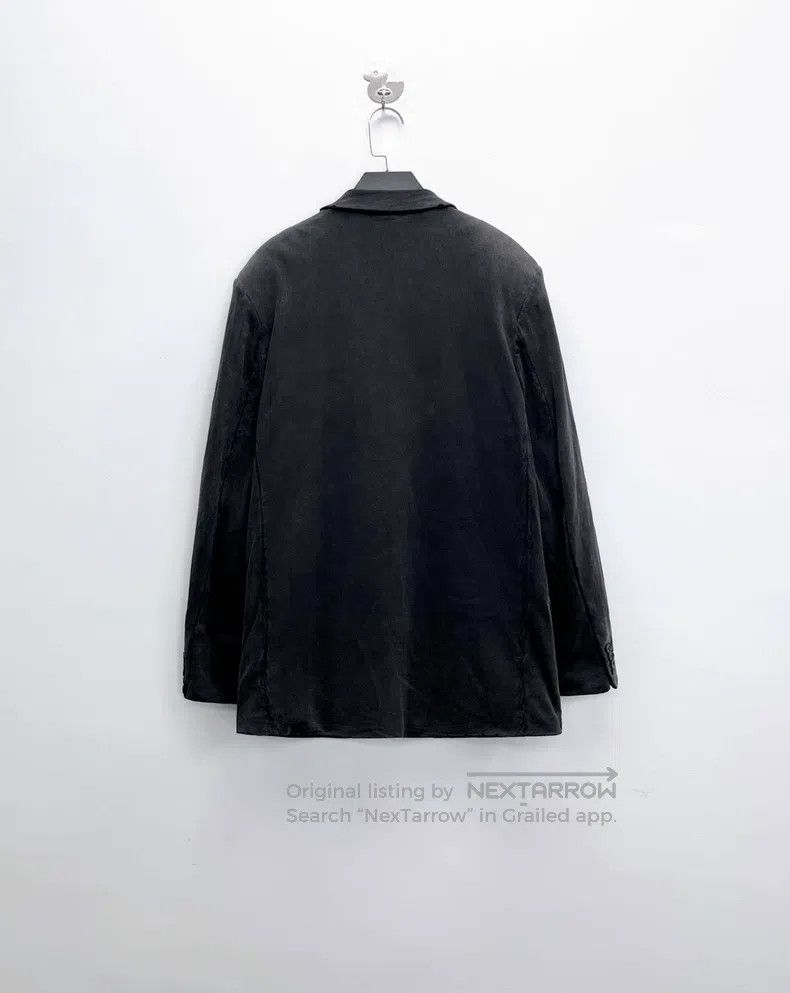 Balenciaga Balenciaga Black Distressed Mud-Dyed Double Breasted Blaze Size US M / EU 48-50 / 2 - 2 Thumbnail