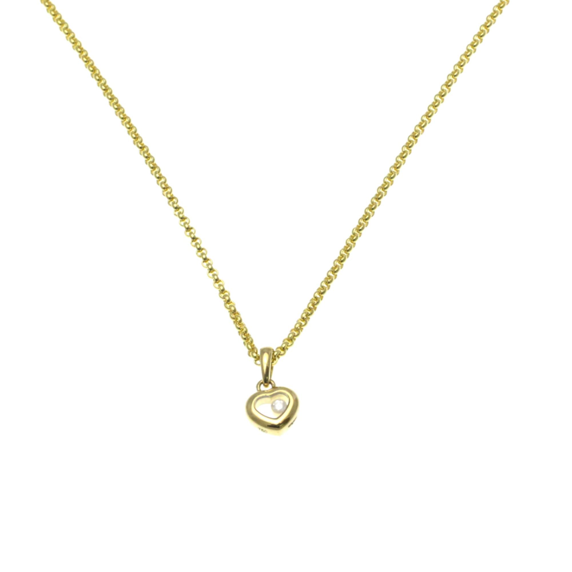 Chopard Chopard Happy Diamonds Heart Necklace 79/4584 Yellow Gold (18K) Diamond Men,Women Fashion Pendant Necklace (Gold) Size ONE SIZE - 1 Thumbnail
