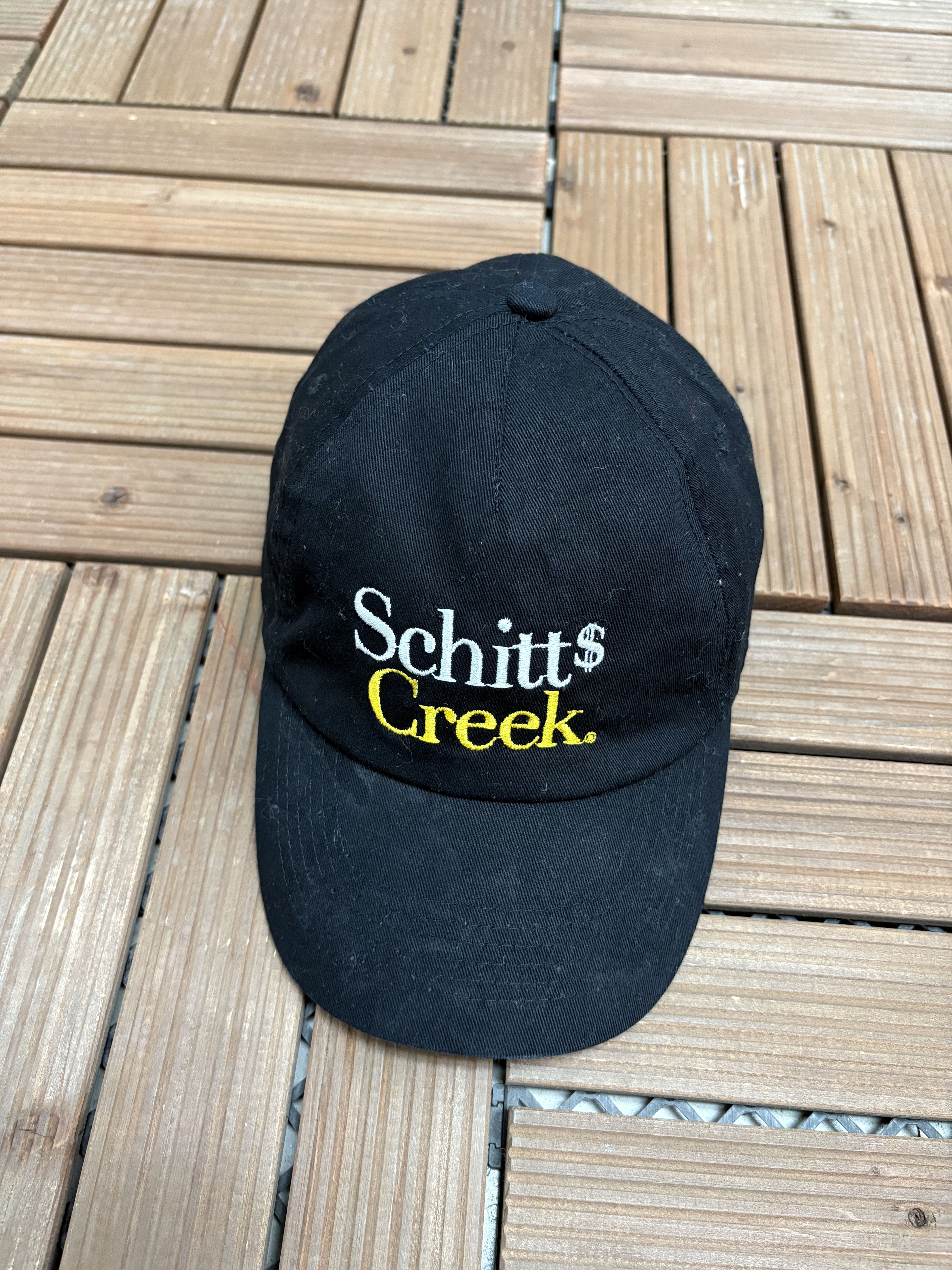 Vintage Schitt's Creek Embroidered Black Snap Back Hat Cap Size ONE SIZE - 1 Thumbnail