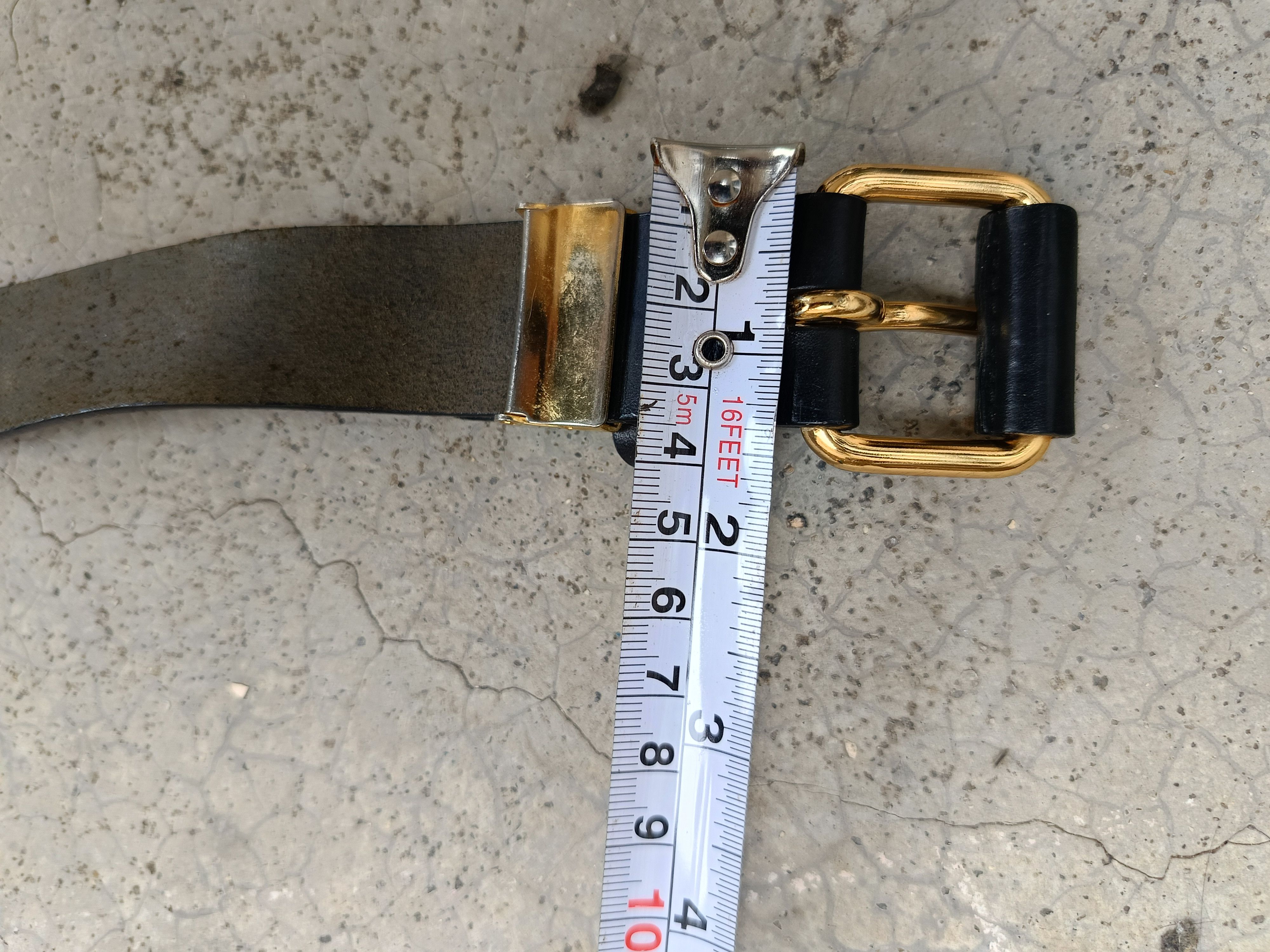 Leather CUSTOM MADE VIVIENNE WESTWOOD LOGO RIVET LEATHER BELT Size 32 - 11 Thumbnail