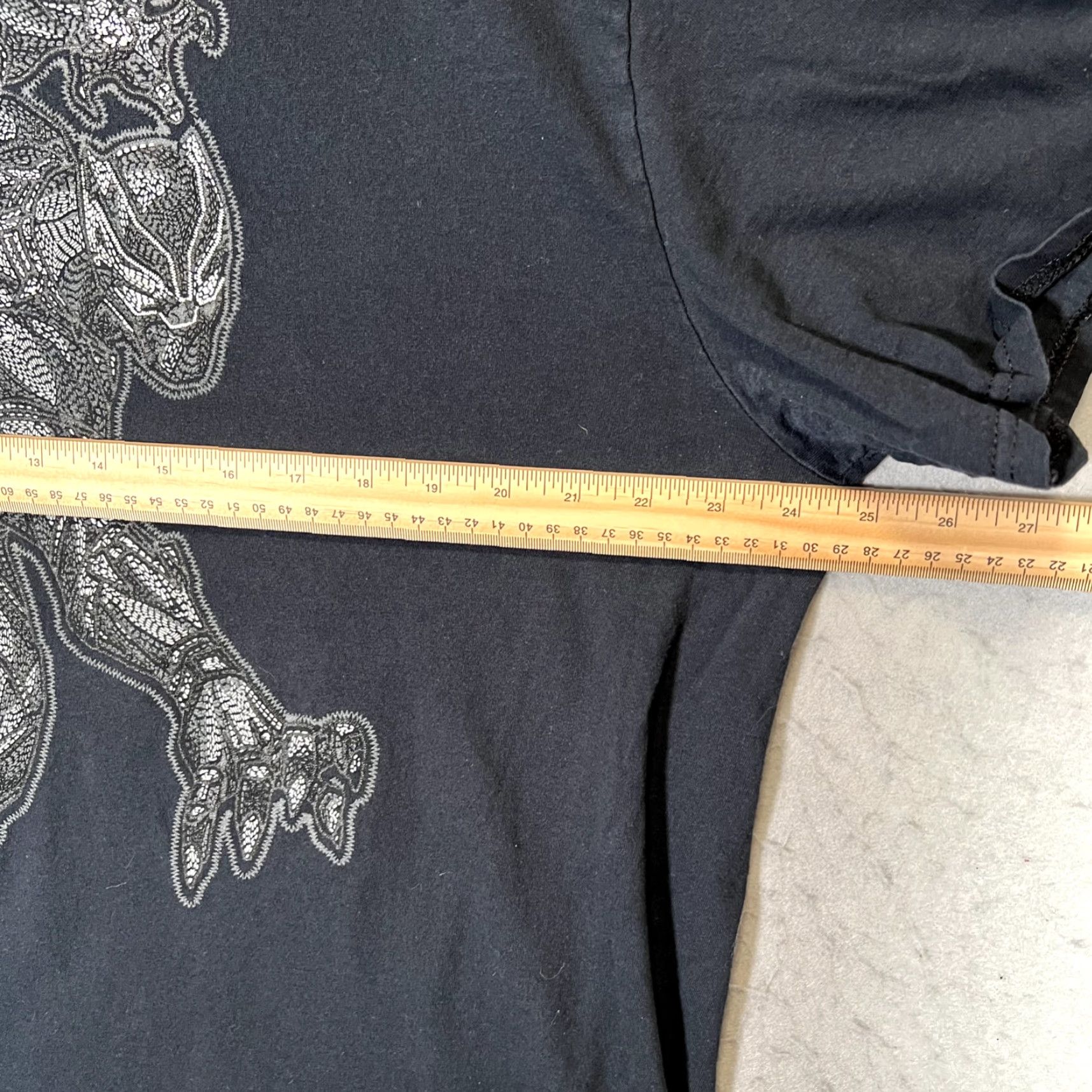 Vintage Marvel Shirt Black Panther Adult 2XL 2XL Black Mens Shirt Marvel Size US XXL / EU 58 / 5 - 2 Thumbnail