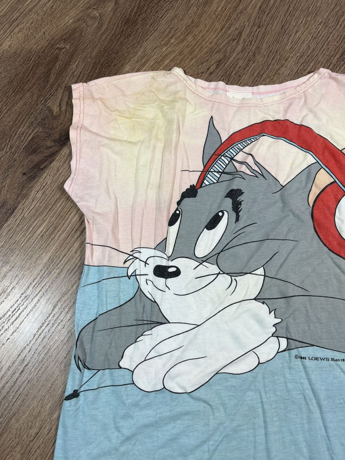 Vintage Vintage T Shirt Amoroso 70s Tom And Jerry Retro 1940 1967 Size L / US 10 / IT 46 - 2 Thumbnail