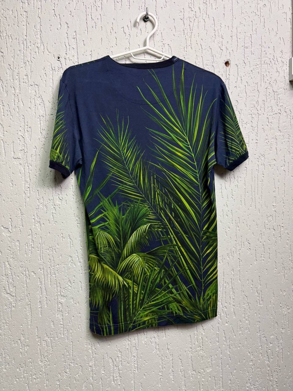 Dolce & Gabbana Dolce and Gabanna Blue t-shirt with green palm tree Size US M / EU 48-50 / 2 - 4 Thumbnail