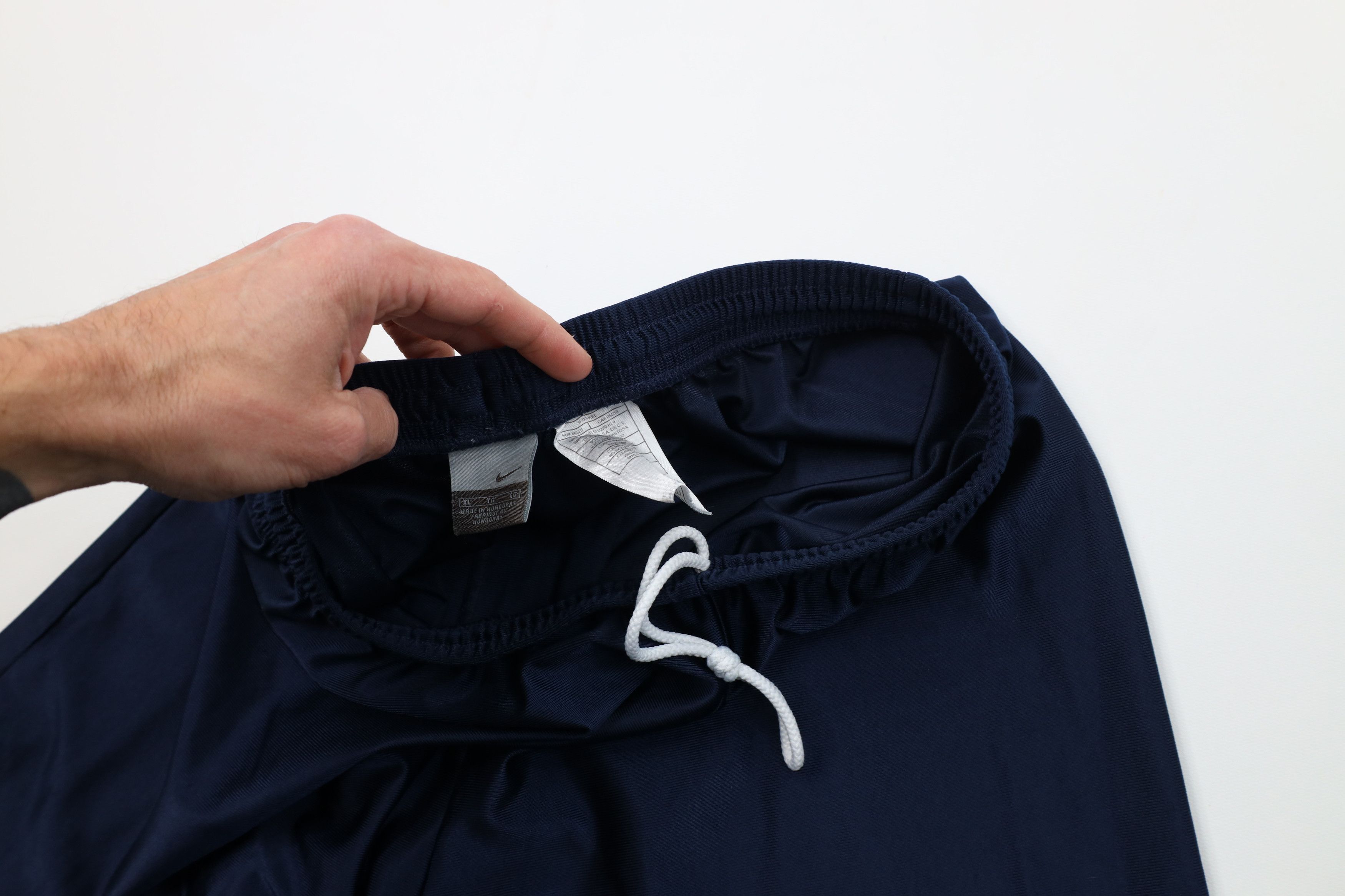 Nike Vintage Nike Mini Swoosh Silky Polyester Shorts Blue Dazzle Size US 36 / EU 52 - 8 Thumbnail