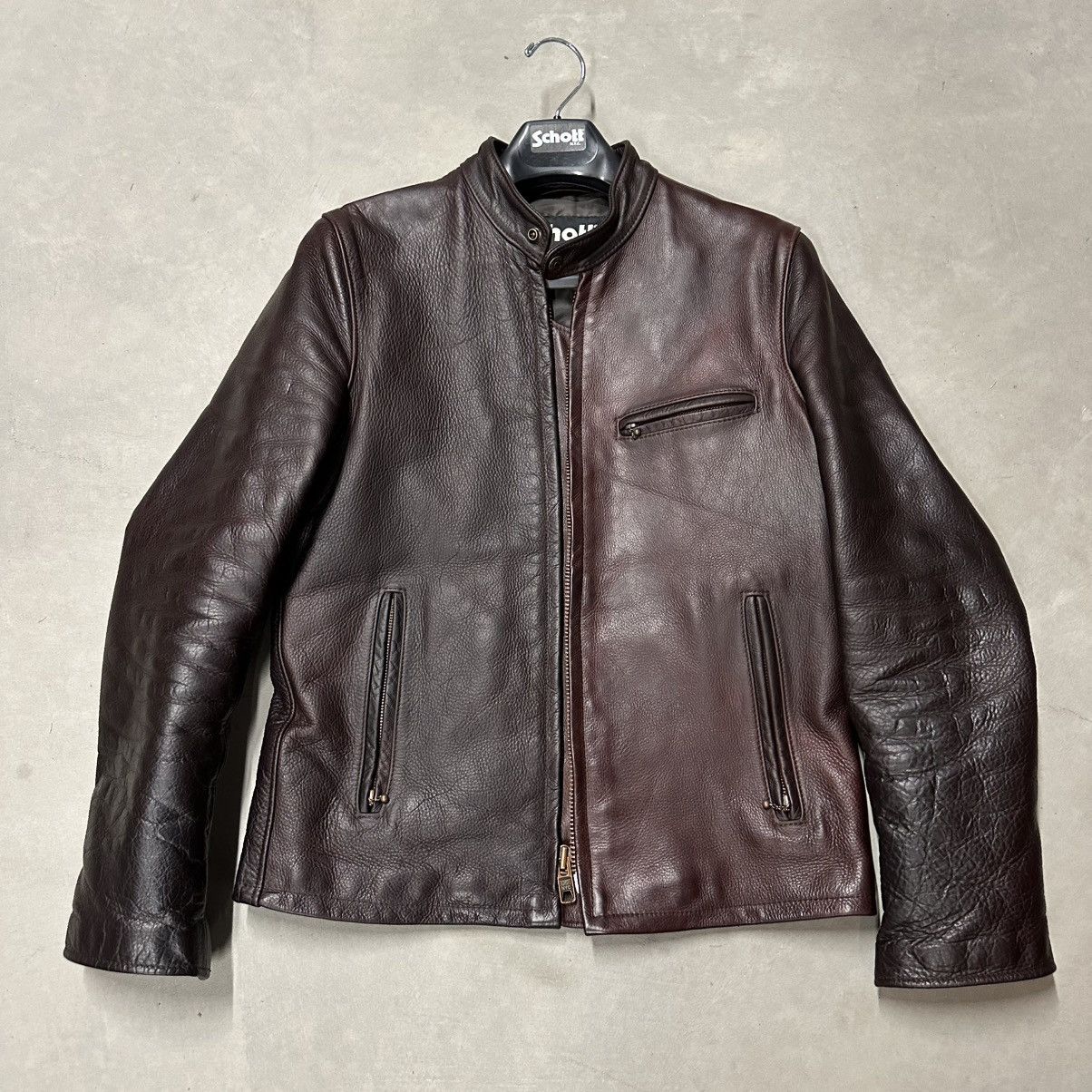 Schott Schott NYC Cafe Racer Jacket Size US S / EU 44-46 / 1 - 1 Thumbnail