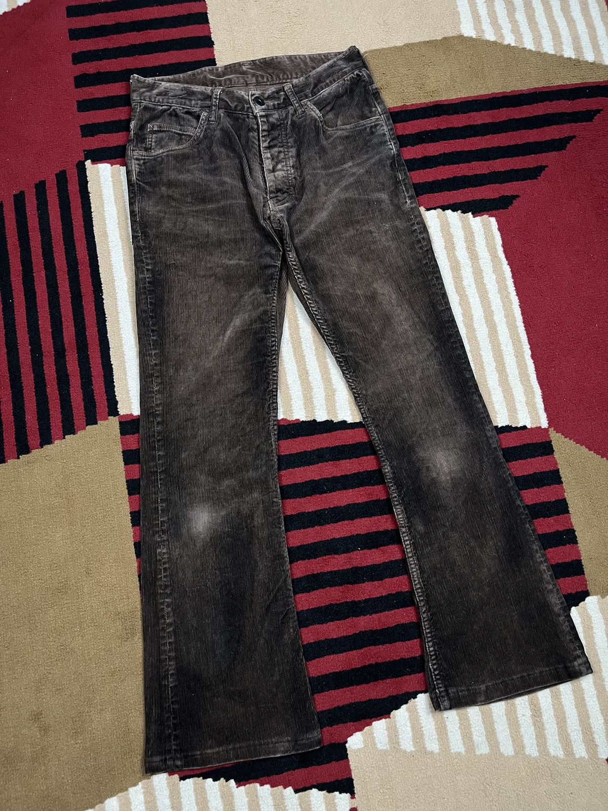 Isamu Katayama Backlash Isamu Katayama Blacklash Rawww Corduroy Pants Size US 27 - 2 Thumbnail