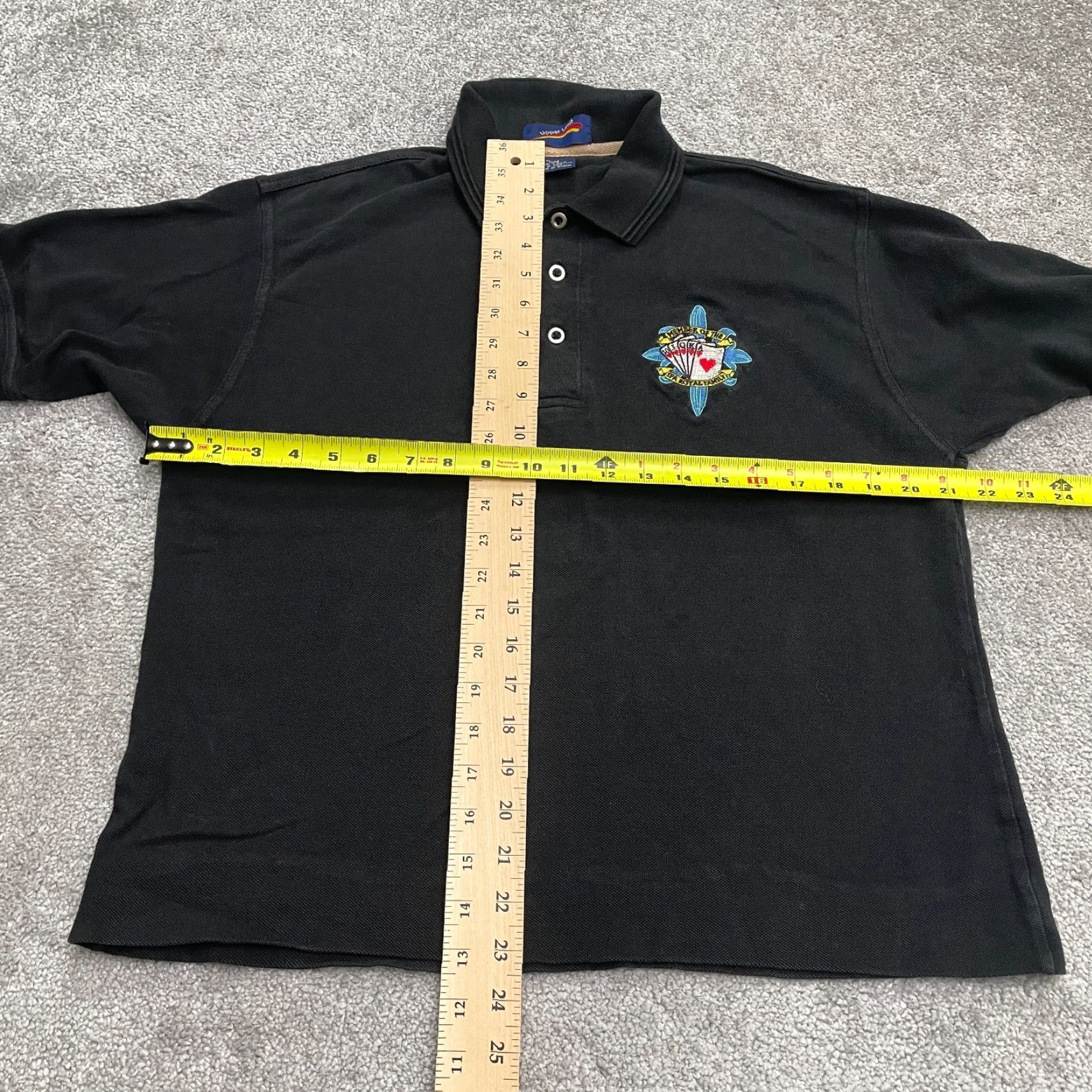 Vintage VINTAGE Upper Limit Polo Shirt Womens M Black Cotton Embroidered Casual Top Size M / US 6-8 / IT 42-44 - 7 Thumbnail