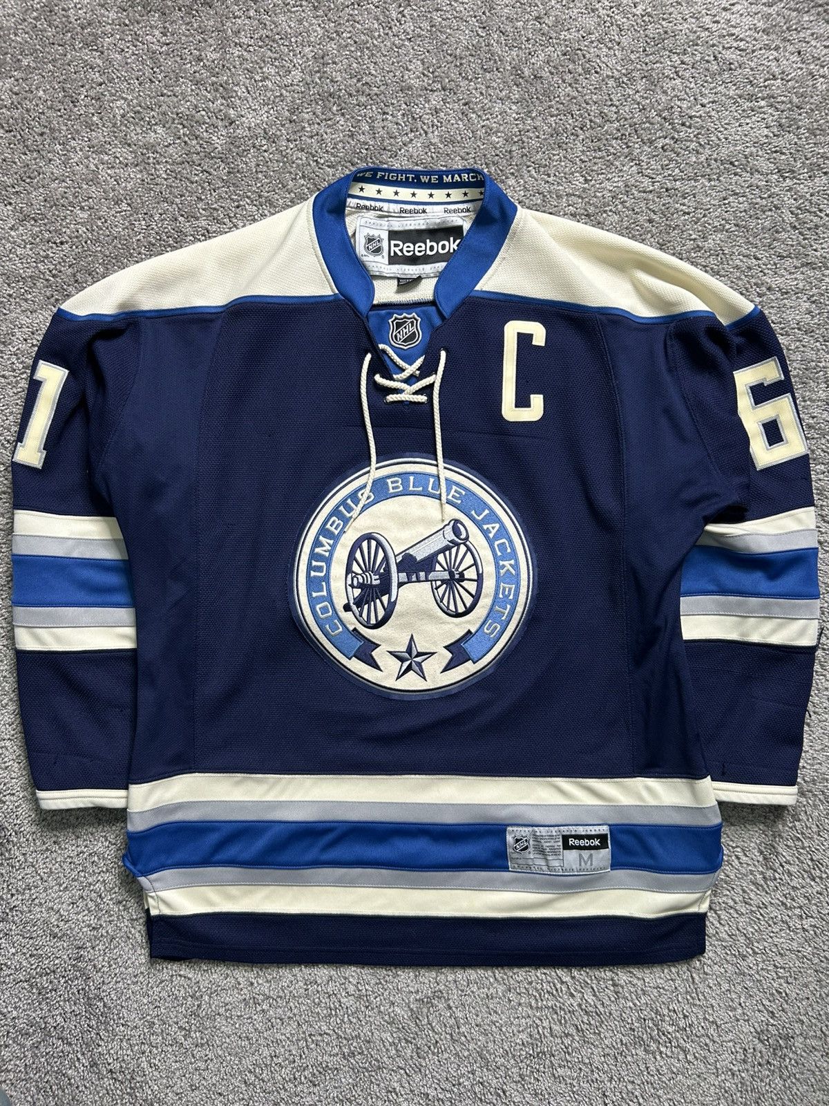 NHL × Reebok × Vintage Vintage Reebok NHL Columbus Blue Jackets Nash Hockey Jersey Size US M / EU 48-50 / 2 - 3 Thumbnail