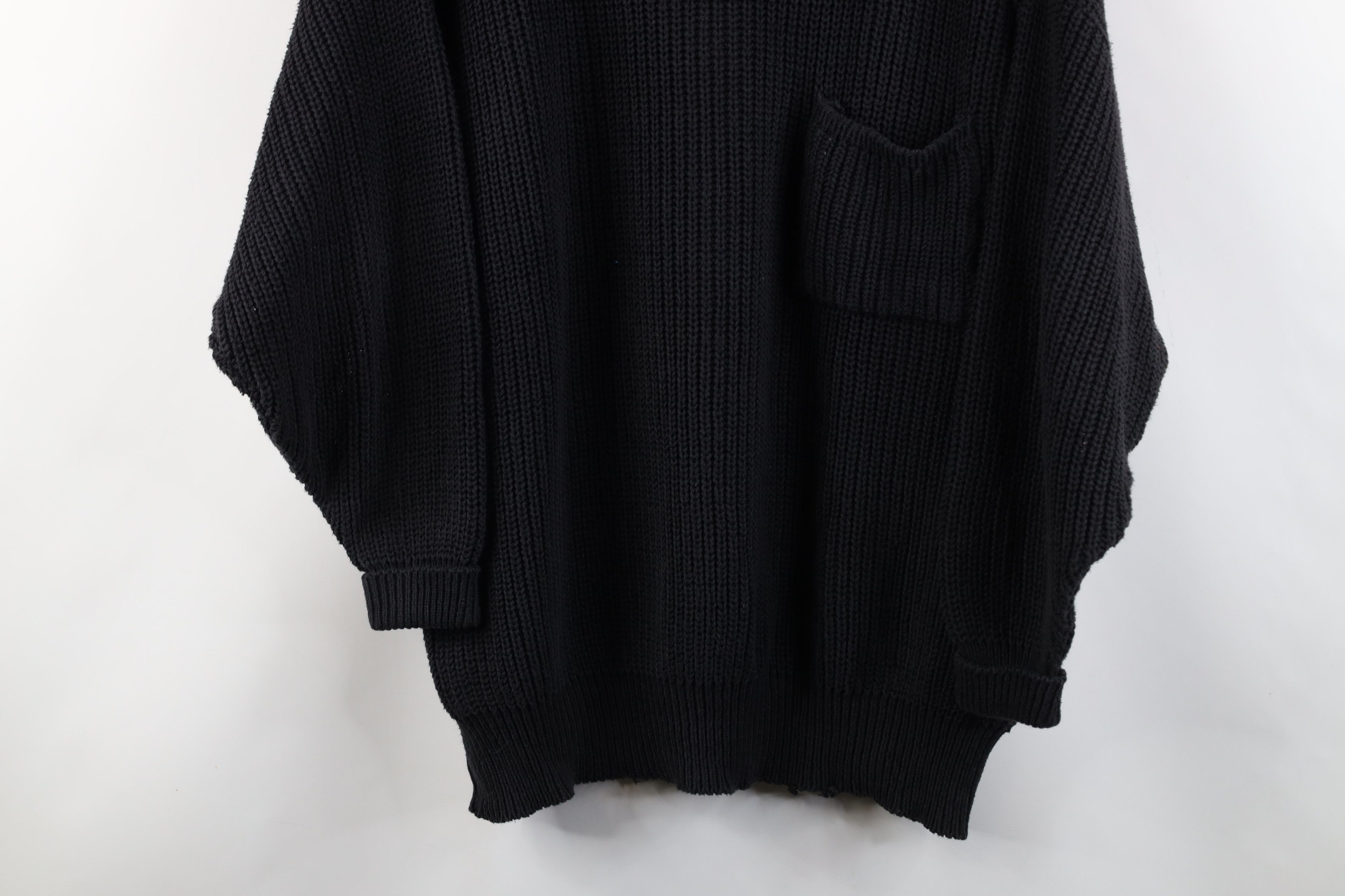 Vintage Vintage 90s Streetwear Marled Chunky Ribbed Knit Sweater Size 3XL / US 20-22 - 3 Thumbnail