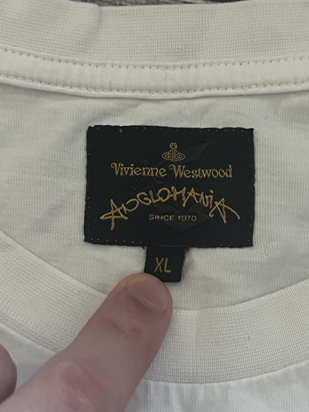 Vivienne Westwood Vivienne Westwood Anglomania White Logo T-Shirt Size US XL / EU 56 / 4 - 3 Thumbnail