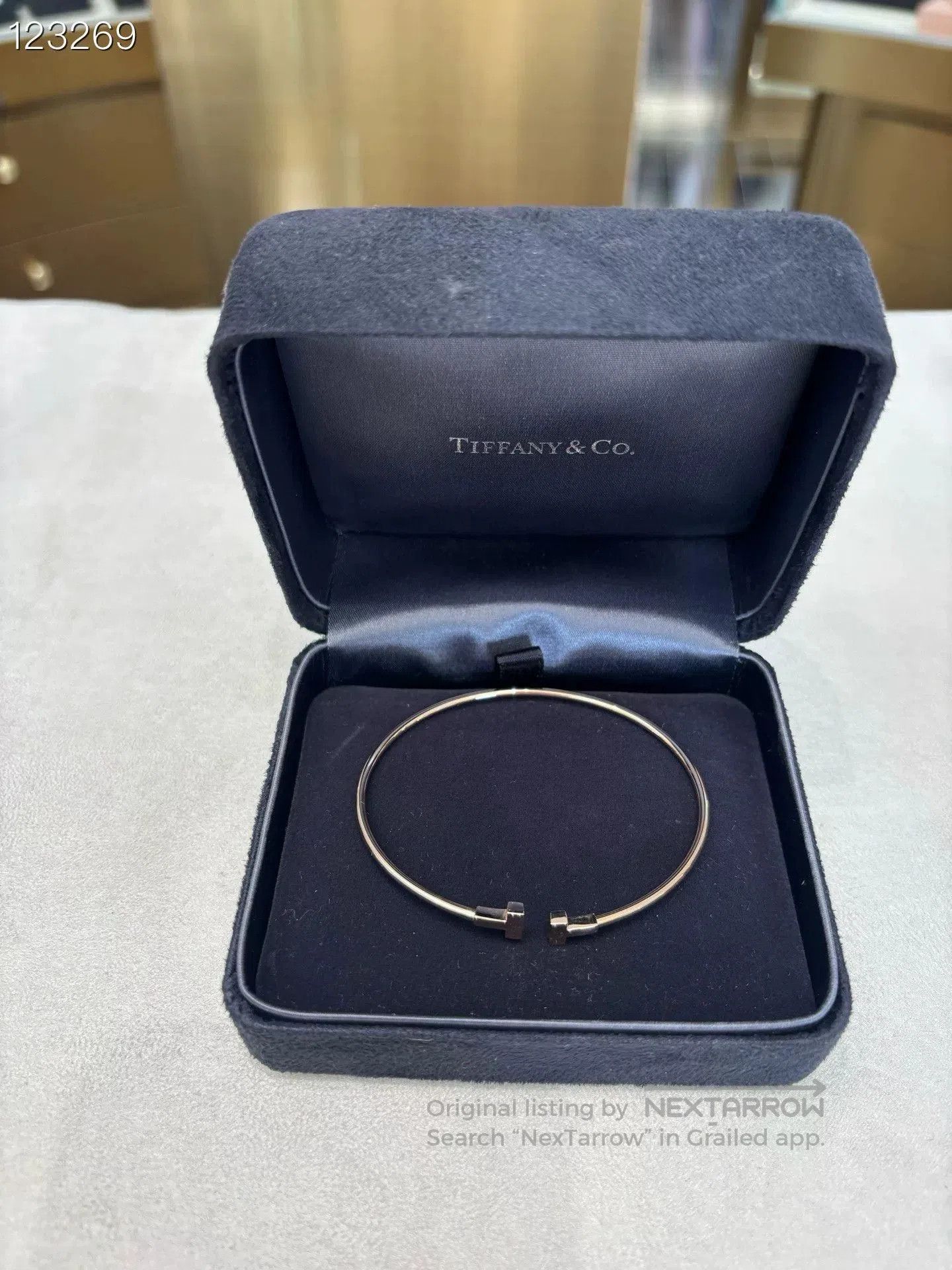Tiffany & Co. Tiffany T Collection Rose Gold Narrow Bangle. Size ONE SIZE - 1 Thumbnail