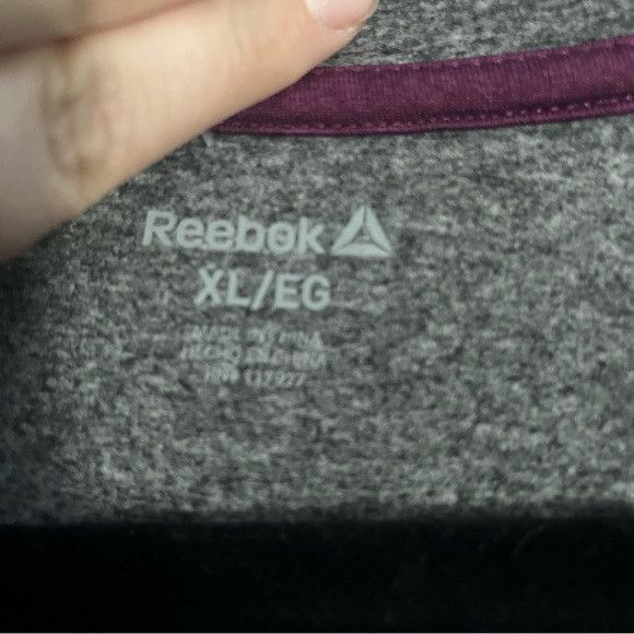 Reebok Reebok women's hoodie gray with purple accent Size XL / US 12-14 / IT 48-50 - 7 Thumbnail