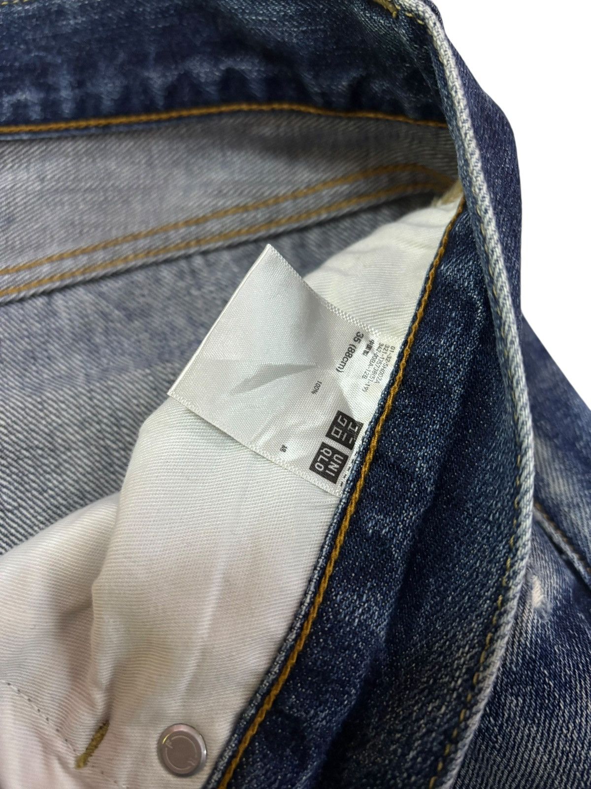 Japanese Brand Vtg Uniqlo Japan Selvedge Jeans Size US 35 - 8 Thumbnail