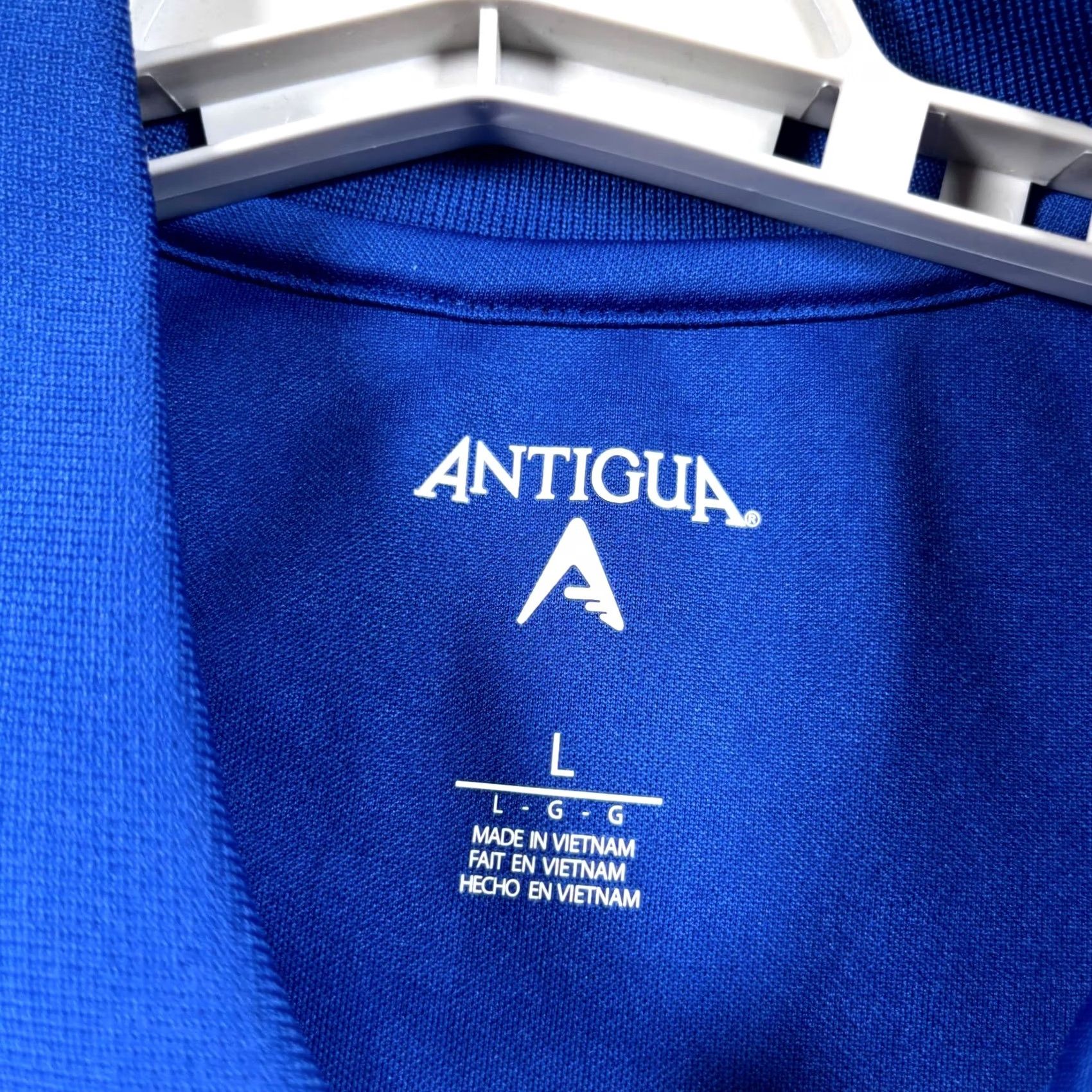 Vintage Antigua Polo Shirt Men's L Blue Polyester LB Water Embroidered Outdoor Collared Size US L / EU 52-54 / 3 - 6 Thumbnail