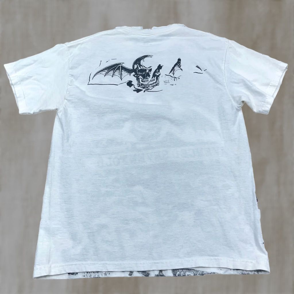 Delta VINTAGE Avenged Sevenfold Shirt Men M White Rock Band T Tee Tour Y2K AOP Size US M / EU 48-50 / 2 - 1 Thumbnail