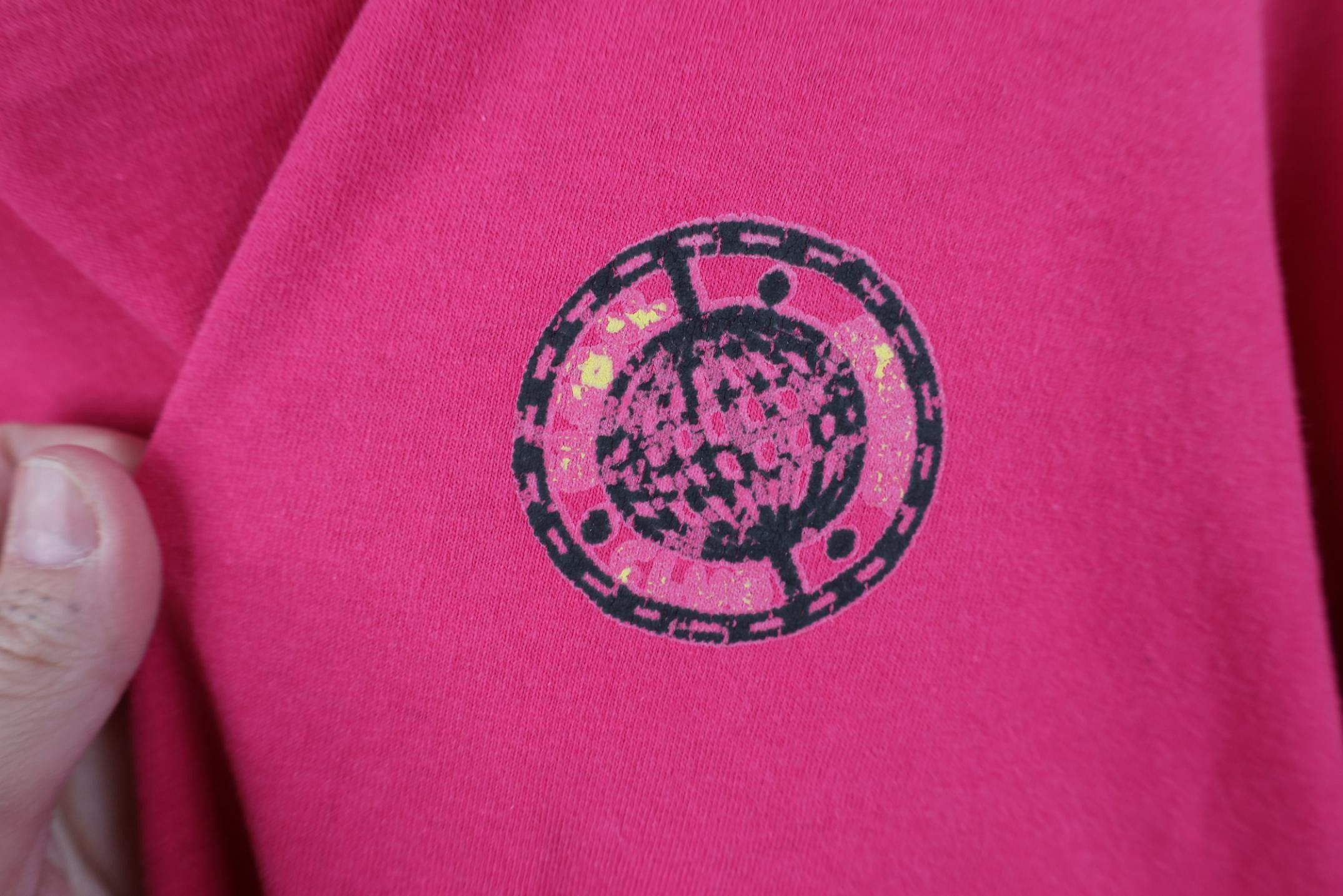 Vintage Vintage 90s Streetwear Earth Layered Roll Cuff T-Shirt USA Size L / US 10 / IT 46 - 4 Thumbnail