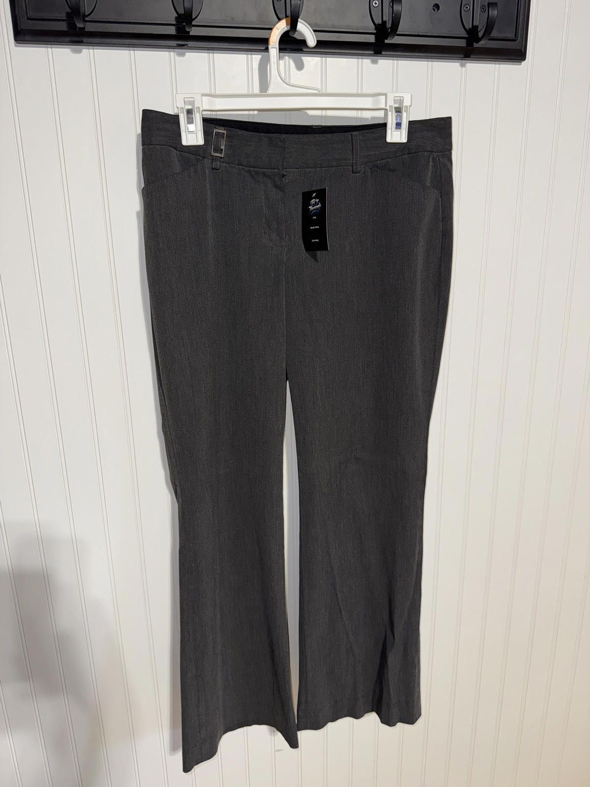 Express Express Editor Women's 6R Charcoal Grey Trouser Dress Pants Size 28" / US 6 / IT 42 - 1 Thumbnail