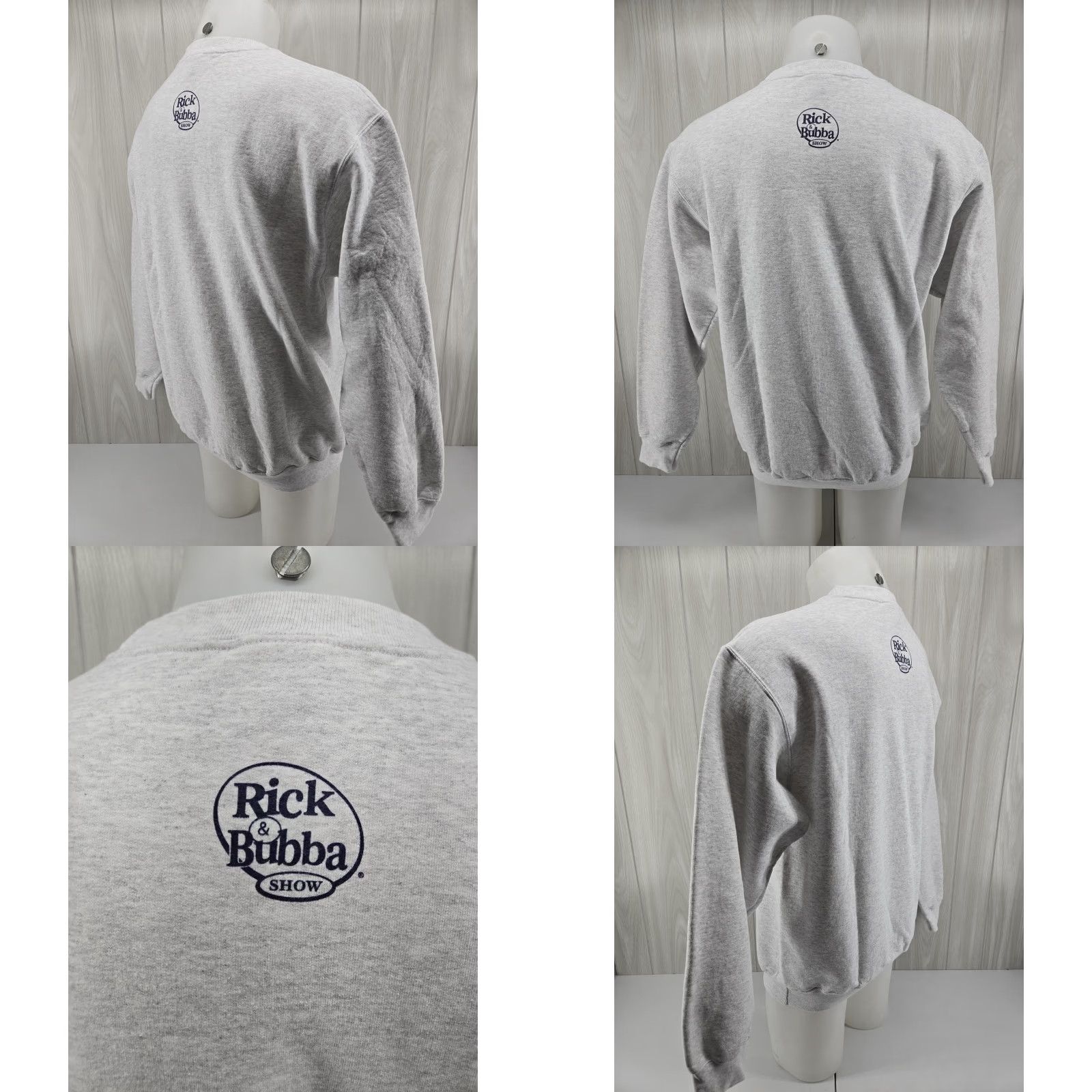 Port & Company Rick & Bubba University Radio Show Long Sleeve Gray Sweater T-shirt Large Size US L / EU 52-54 / 3 - 8 Thumbnail