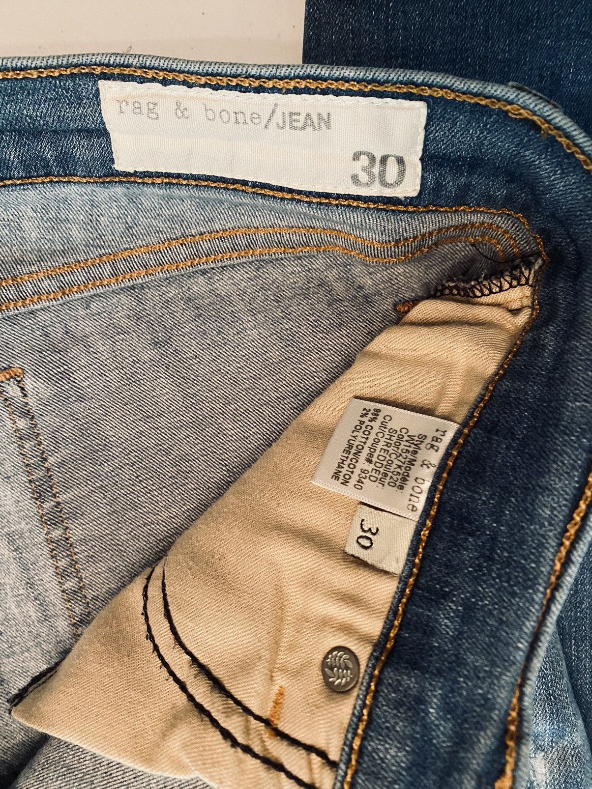 Rag & Bone Rag & Bone 🇺🇸 Zipper Ankle Shredded blowout Capri Jeans 30 Size 30" / US 8 / IT 44 - 3 Thumbnail