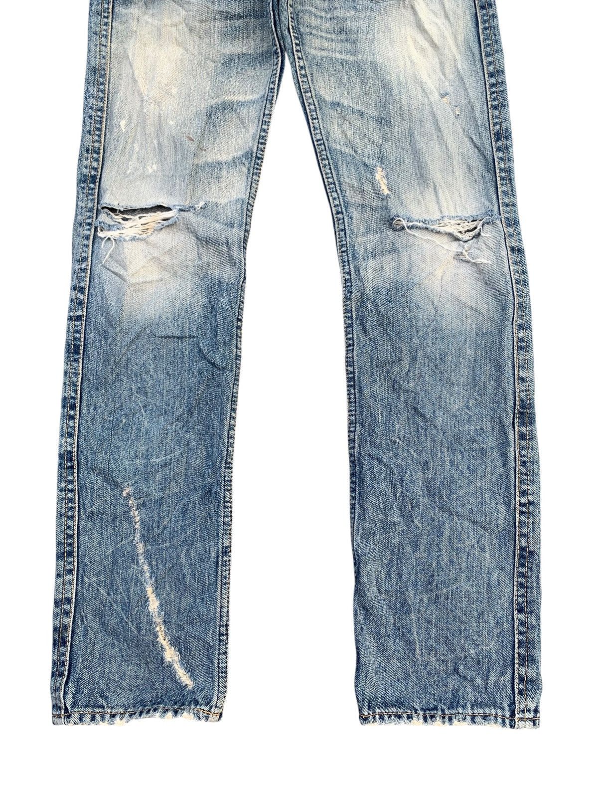 Kapital DOUBLE WAIST ANTGAUGE PUNK STYLE DISTRESSED DENIM Size US 29 - 6 Thumbnail