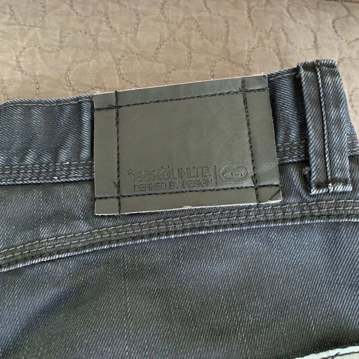 Ecko Unltd. Ecko Unltd. Big Logo Denim Jeans Size US 34 / EU 50 - 17 Thumbnail