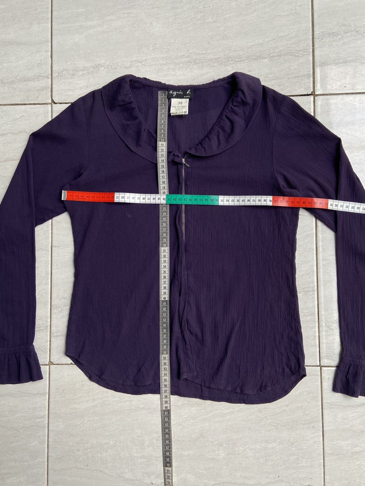 agnes b. AGNES B. Purple Blouse Size XS / US 0-2 / IT 36-38 - 7 Thumbnail