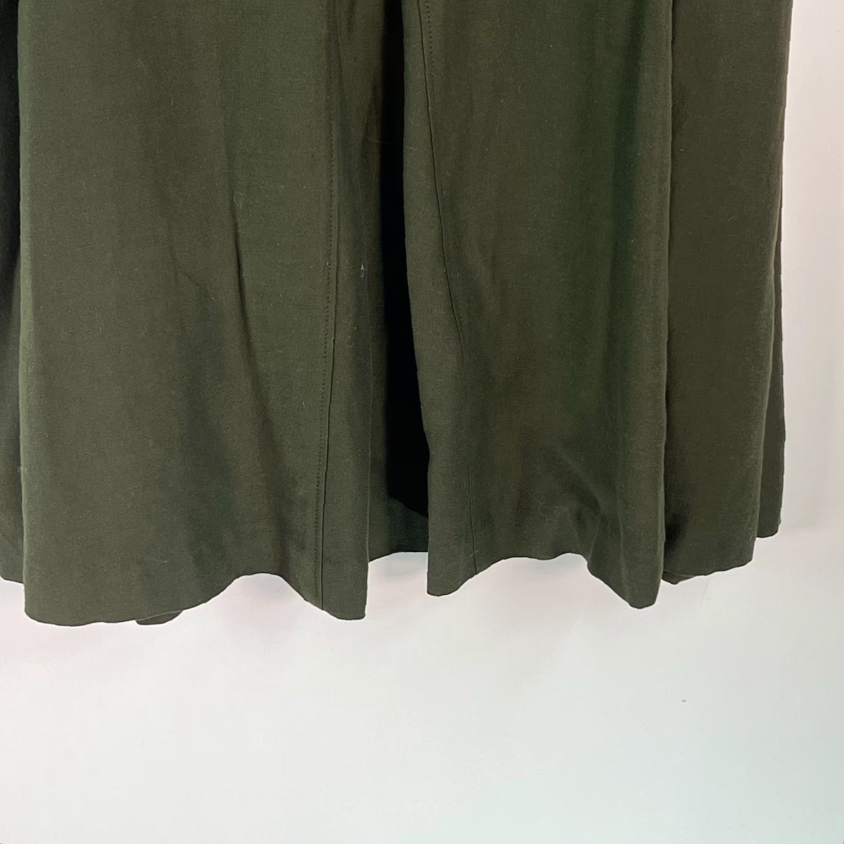 Vintage VINTAGE Bruestle Skirt Womens 42 Green A-Line Knee Length High Rise Pockets Casual Classic 90s? Size 28" / US 6 / IT 42 - 4 Thumbnail