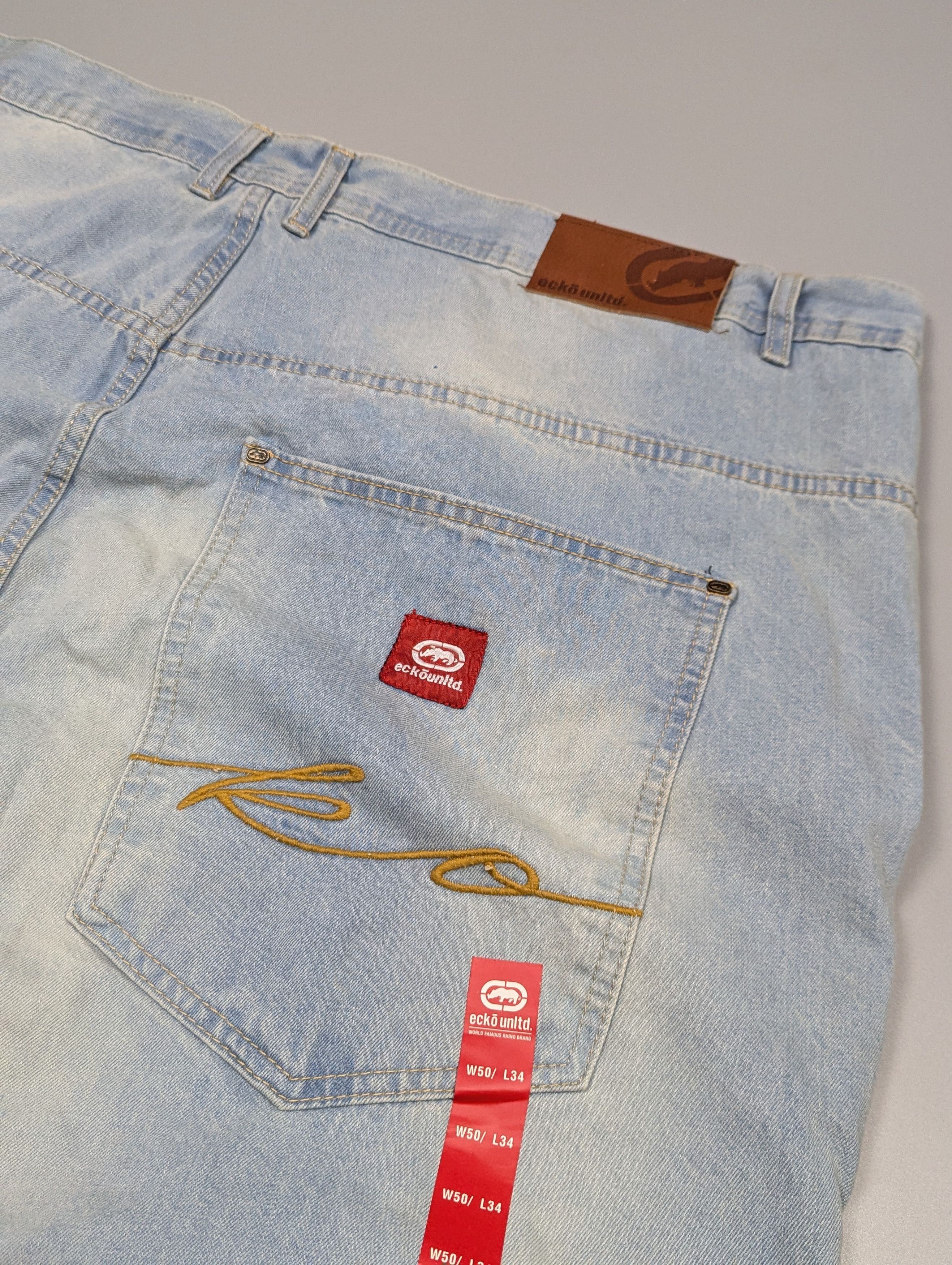 Ecko Unltd. NEW Ecko Unltd. "Fat Bro" Y2K Baggy Jeans W50 L34 Size US 44 / EU 60 - 6 Thumbnail