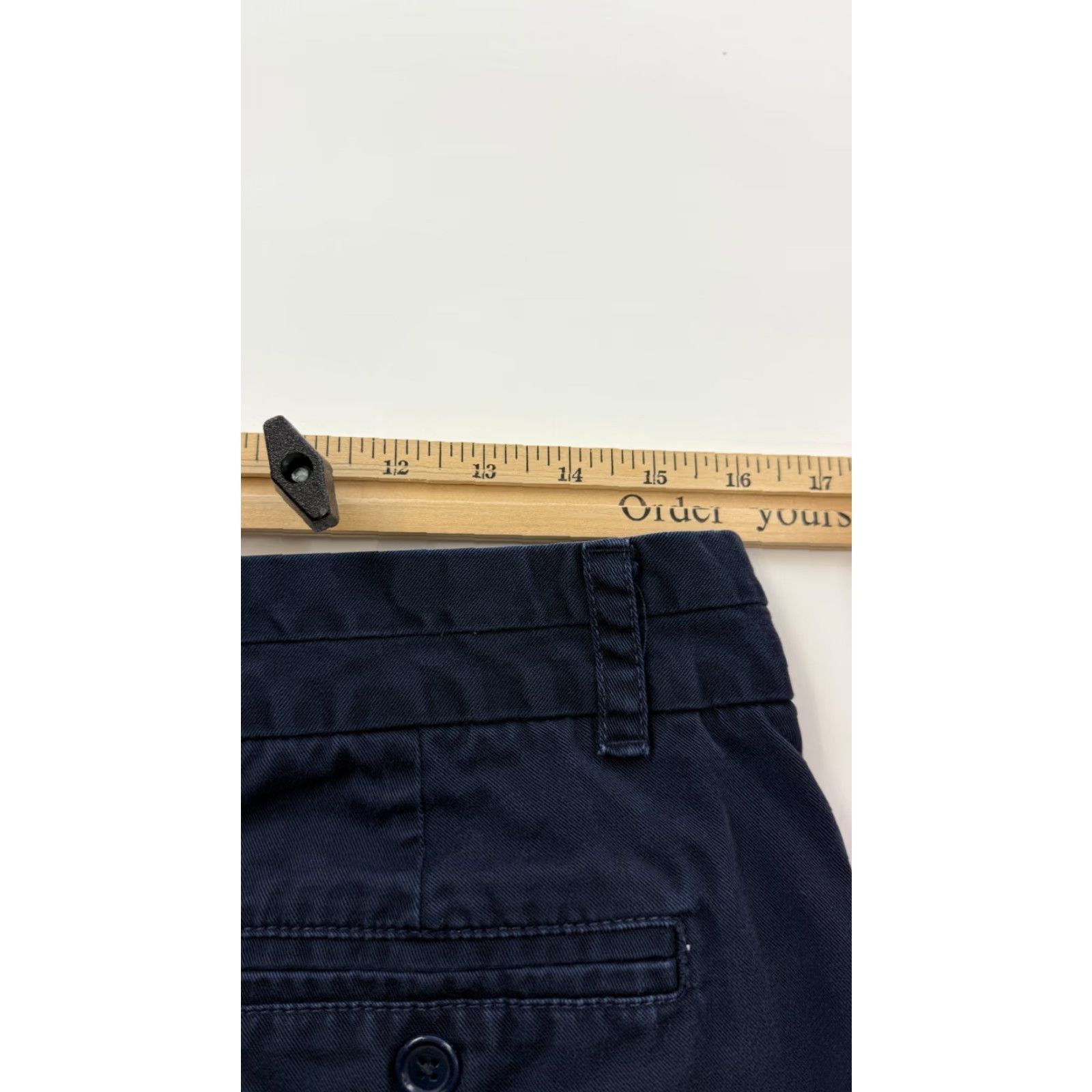 J.Crew J.Crew Chino Shorts Womens 8 Blue Dark Wash Mid Rise Slash Pockets Casual Summer Size 30" / US 8 / IT 44 - 7 Thumbnail