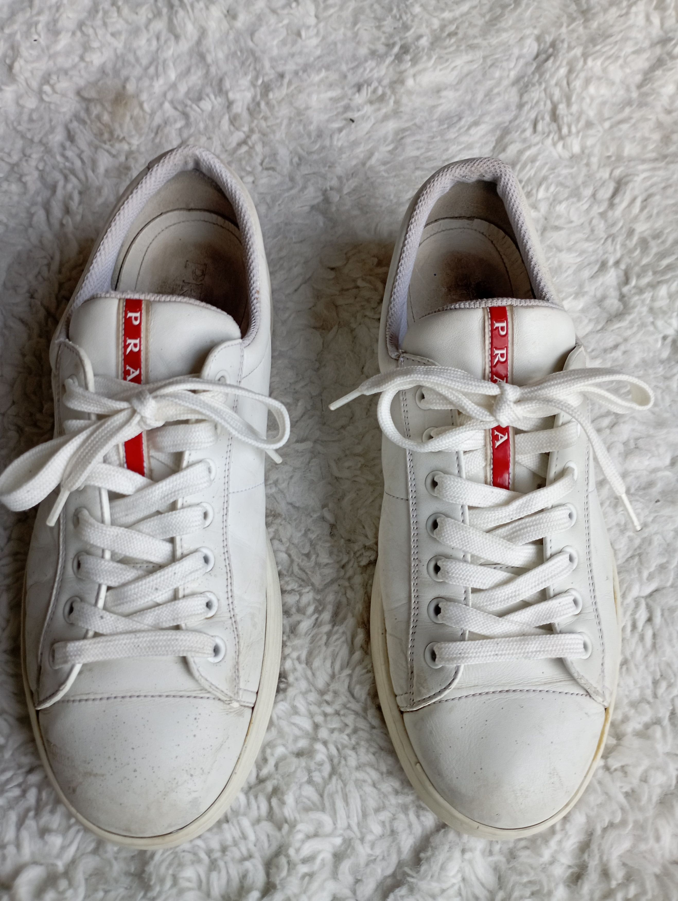 Prada Prada White Classic Shoes w/ Rubber Soles Size UK 7 Men US 9 Size US 7.5 / EU 40-41 - 1 Thumbnail