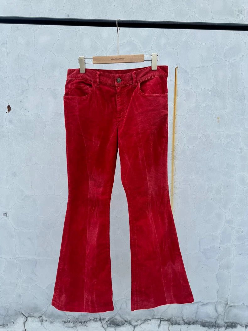 Gucci Gucci Red corduroy flared pants 2501-Nextarrow Size 28" / US 6 / IT 42 - 1 Thumbnail