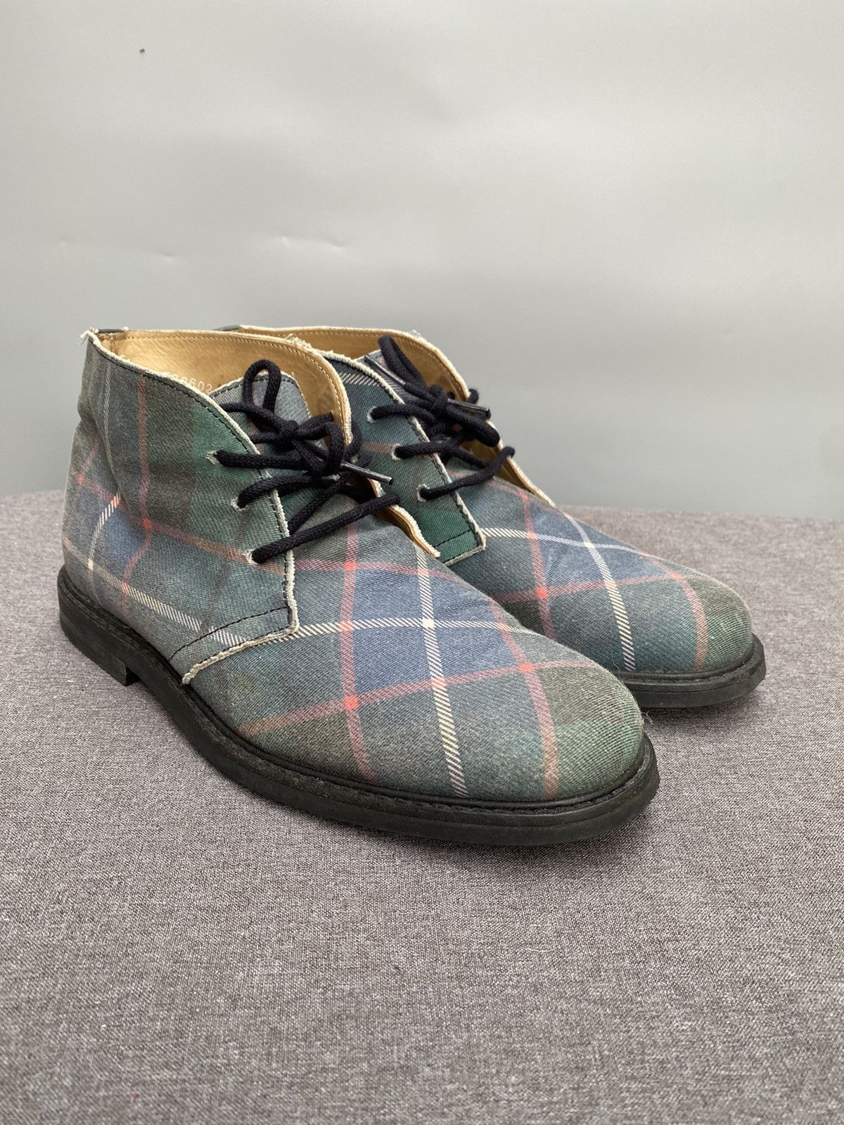 Comme des Garcons Plaid Mid Boots Size US 9 / IT 39 - 2 Thumbnail
