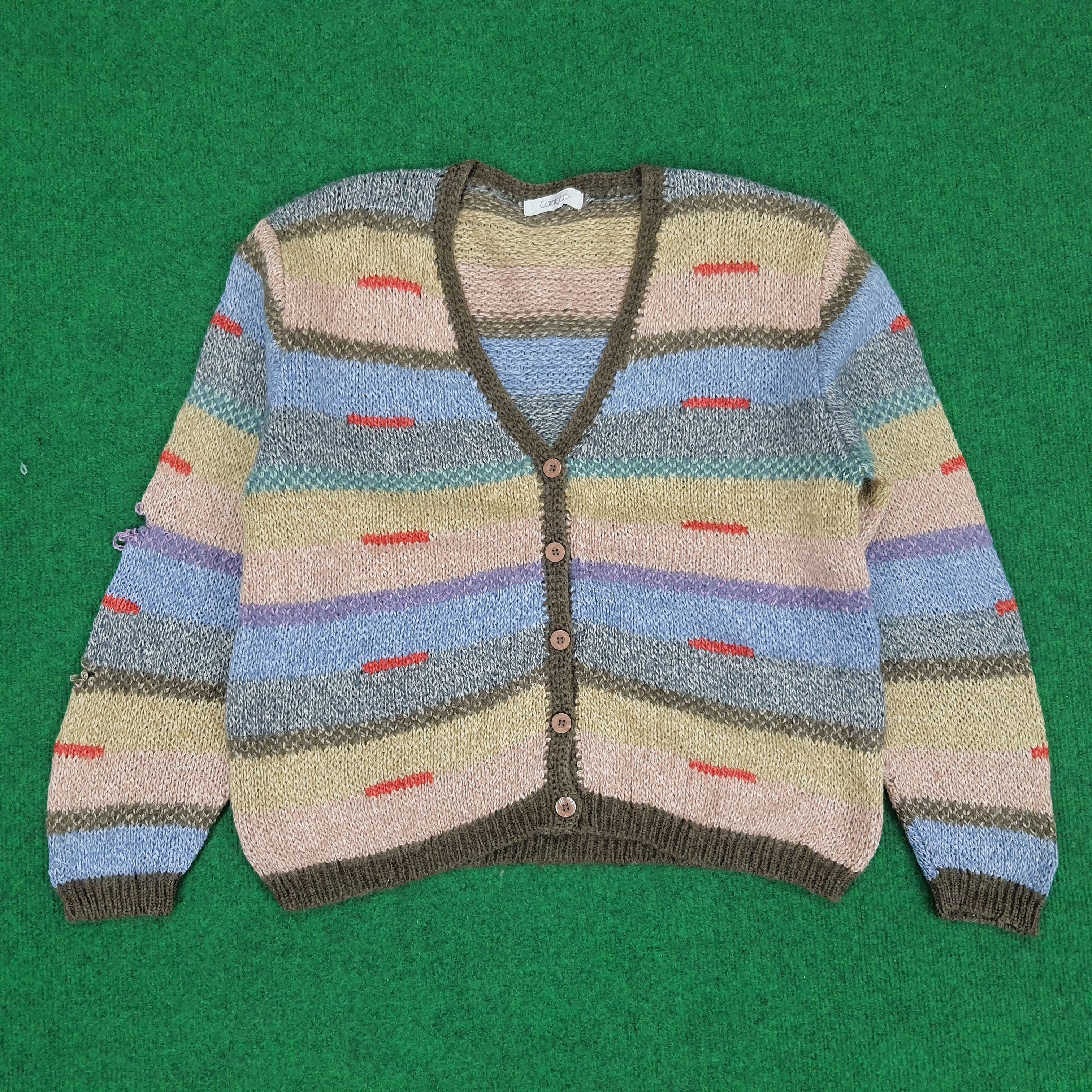 Vintage Cardigan Japanese Fashion Knitwear