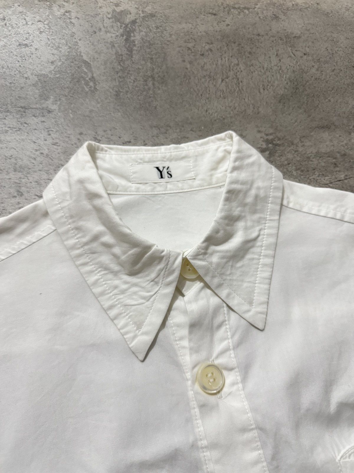 Yohji Yamamoto Y's Yohji Yamamoto Pullover White Shirt Size US L / EU 52-54 / 3 - 5 Thumbnail