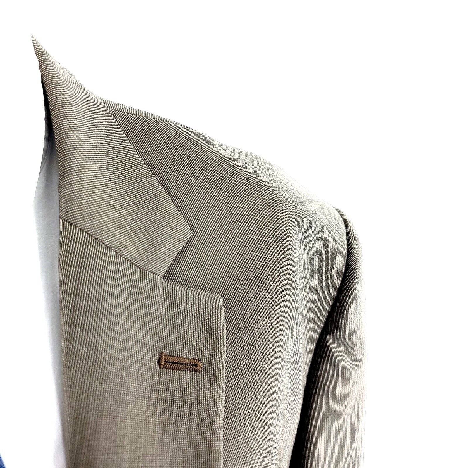 Pronto Uomo Pronto Uomo Signature Zigone Super 100s Wool 2 Button Blazer Size 44L - 2 Thumbnail