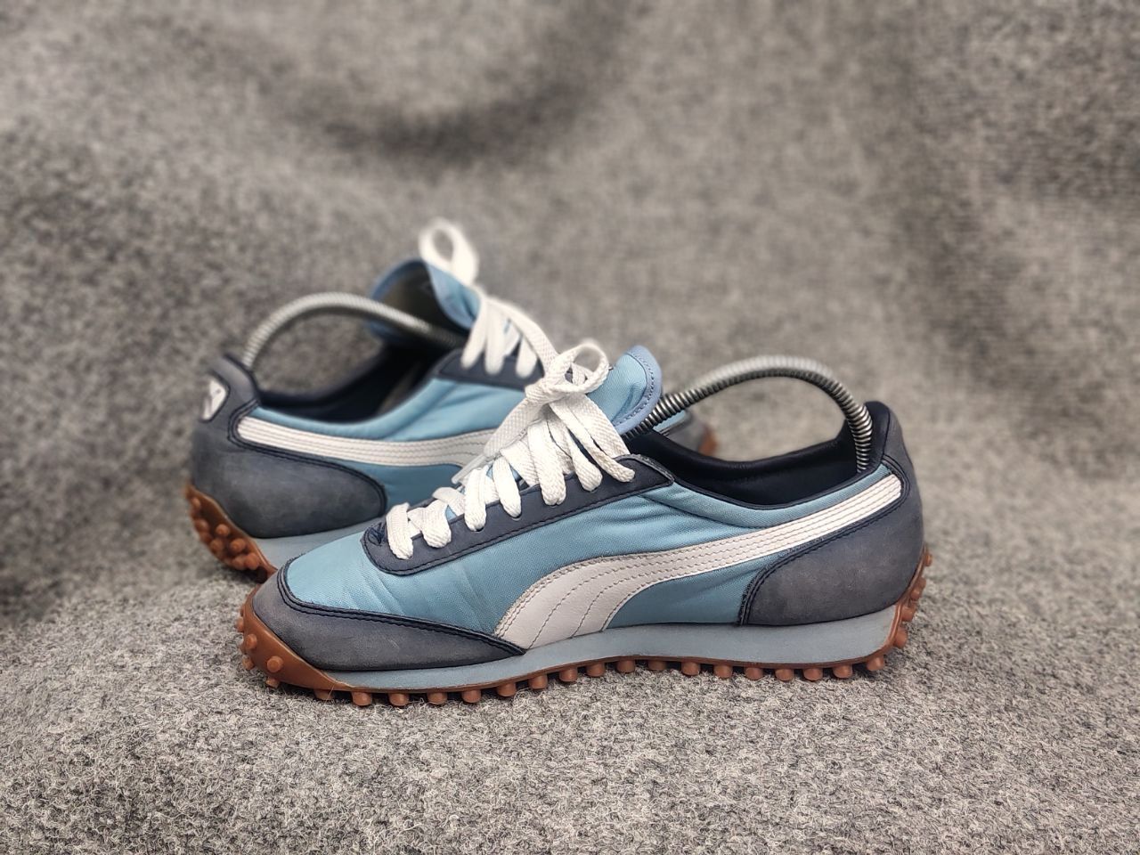 Puma Vintage 00's Puma Fast Rider Blue Logo Sneakers Shoes Y2K Size US 7 / IT 37 - 15 Thumbnail