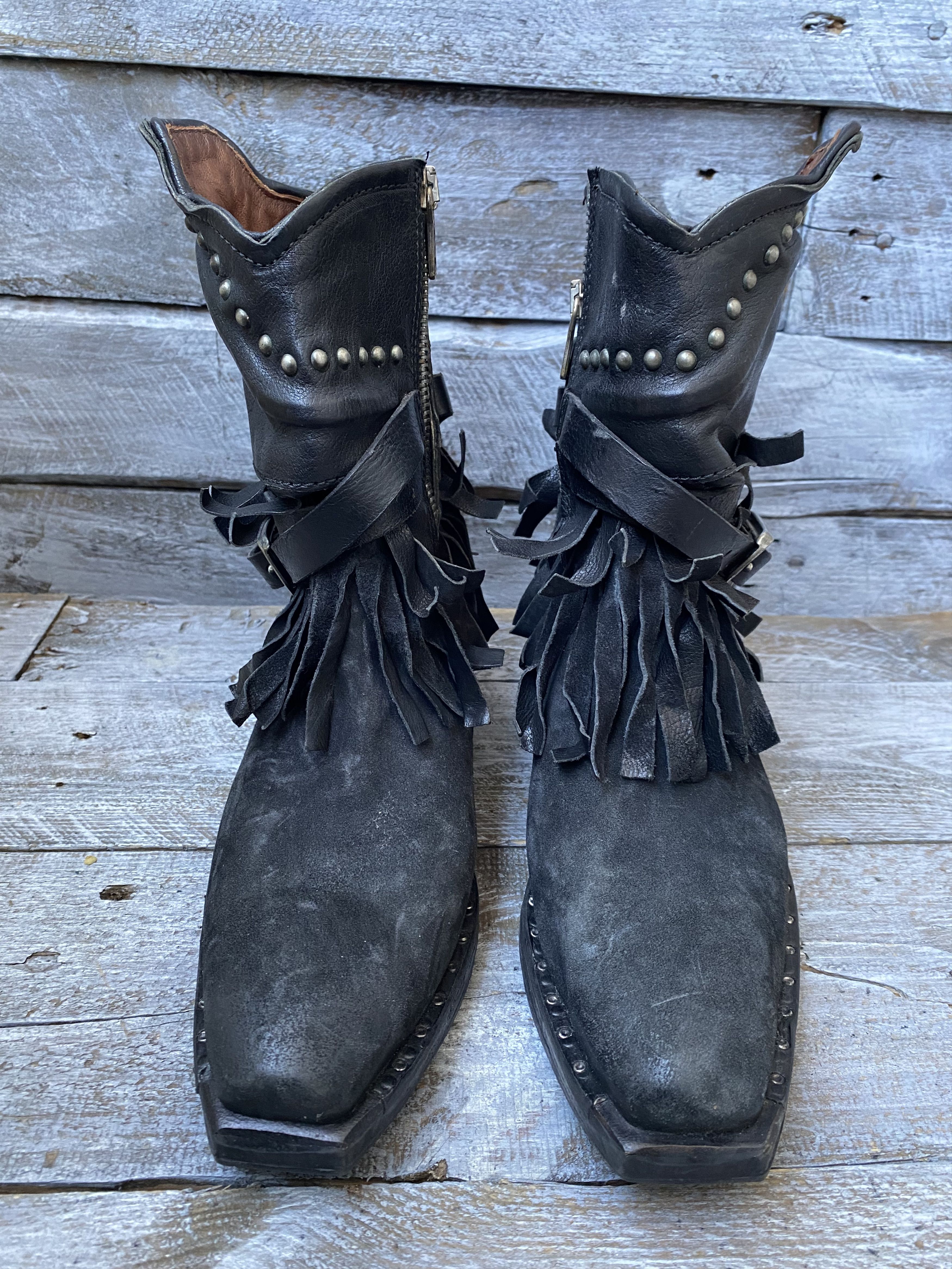 A.S.98 A.S. 98 western suede srudded cow girl boots sz 37 Size US 7 / IT 37 - 1 Thumbnail