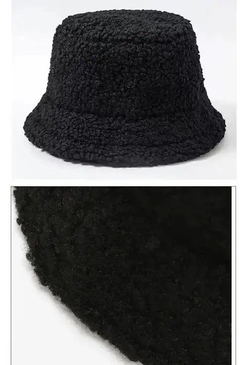 VIBE Fluffy Fashion Panama Bucket Hat Size ONE SIZE - 4 Thumbnail