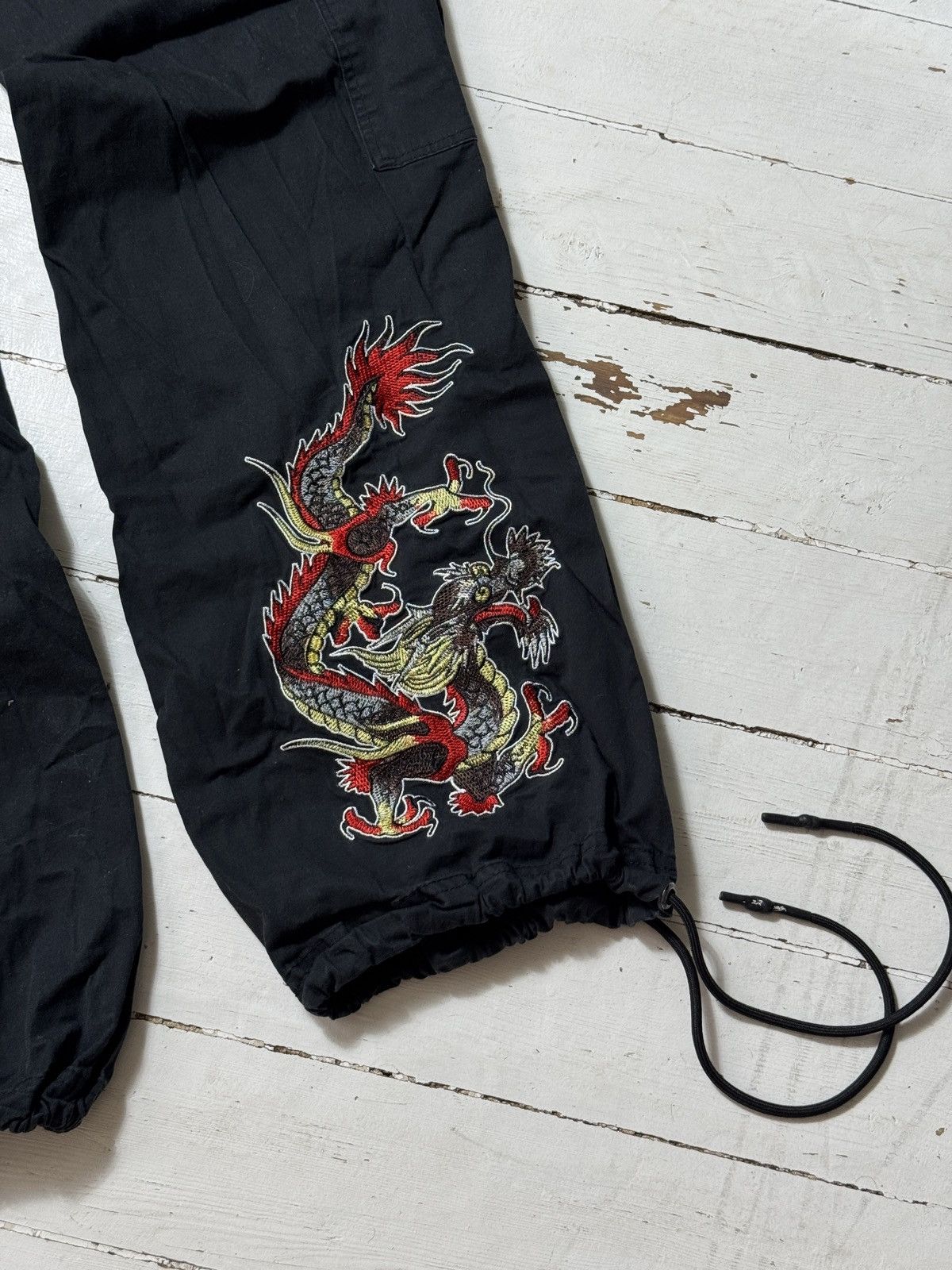 Ed Hardy ED HARDY GORPCORE DRAGON 2000s PANTS Size 27" / US 4 / IT 40 - 7 Thumbnail