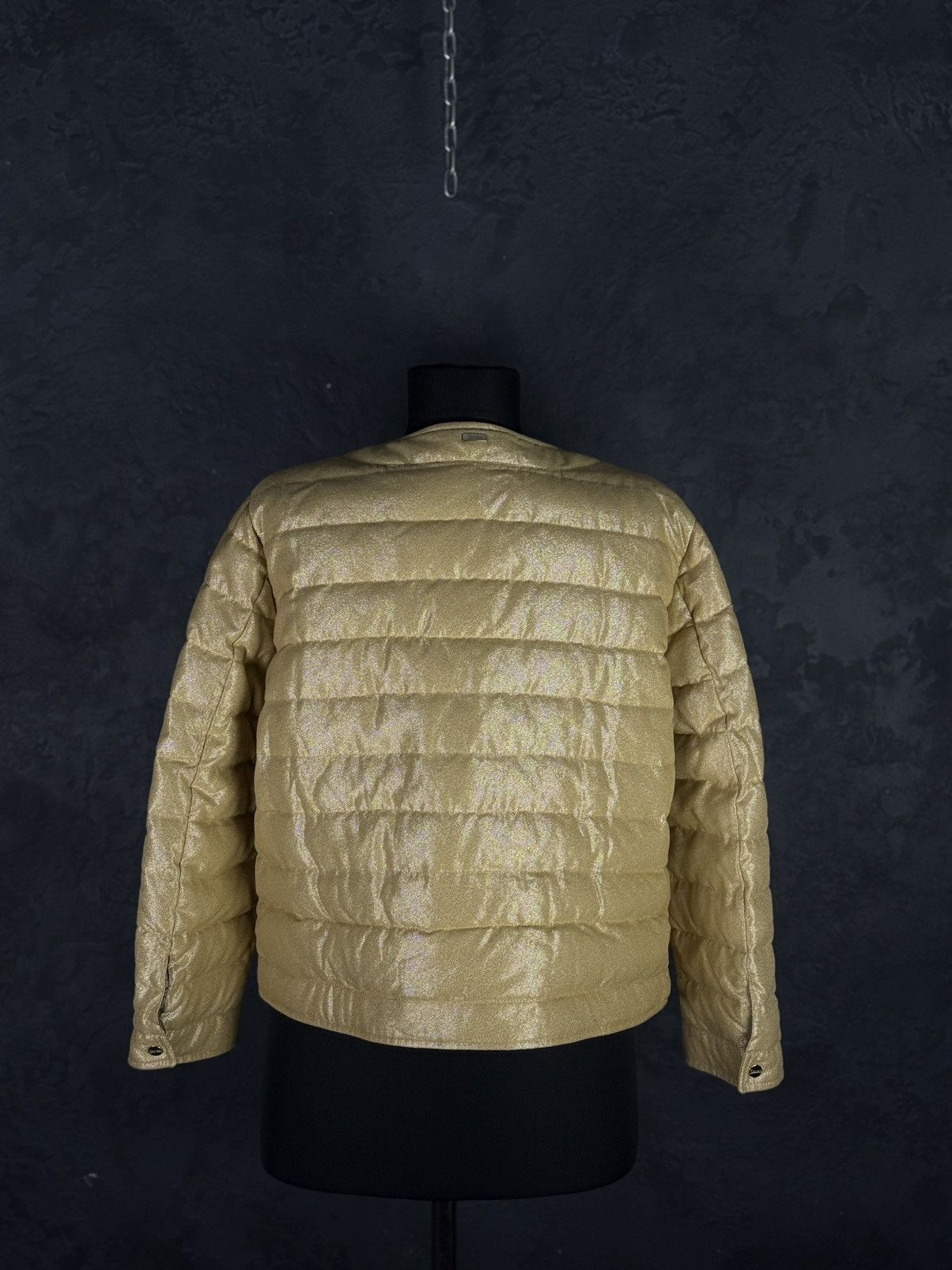 Herno HERNO Lurex Quilted Down Jacket Size L / US 10 / IT 46 - 8 Thumbnail