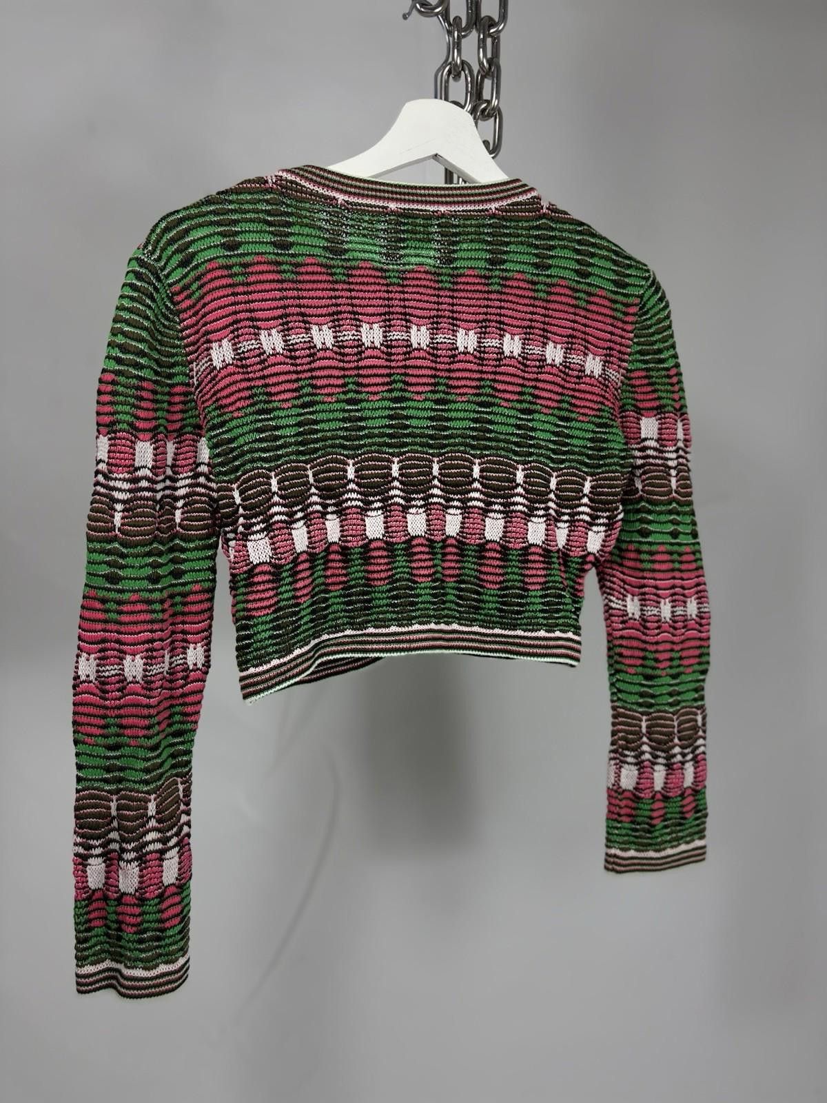 Missoni Missoni Multicoloured Cropped Cardigan Size M / US 6-8 / IT 42-44 - 5 Thumbnail