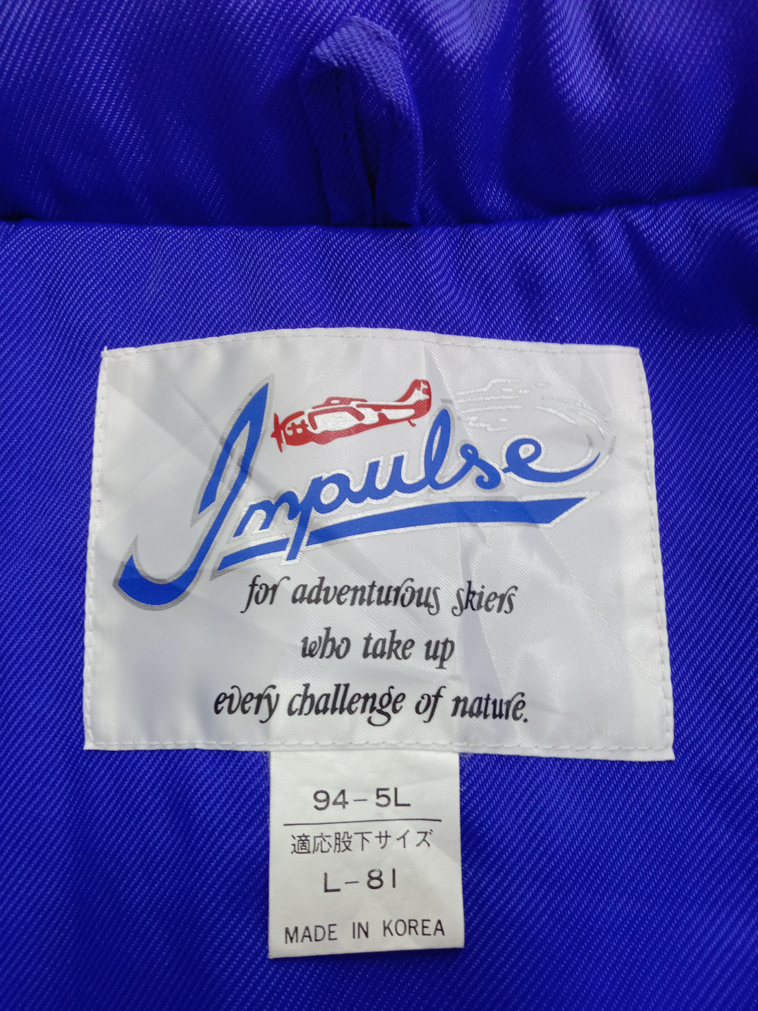 Japanese Brand Vintage Impulse Flight Suits Jacket Size US L / EU 52-54 / 3 - 11 Thumbnail