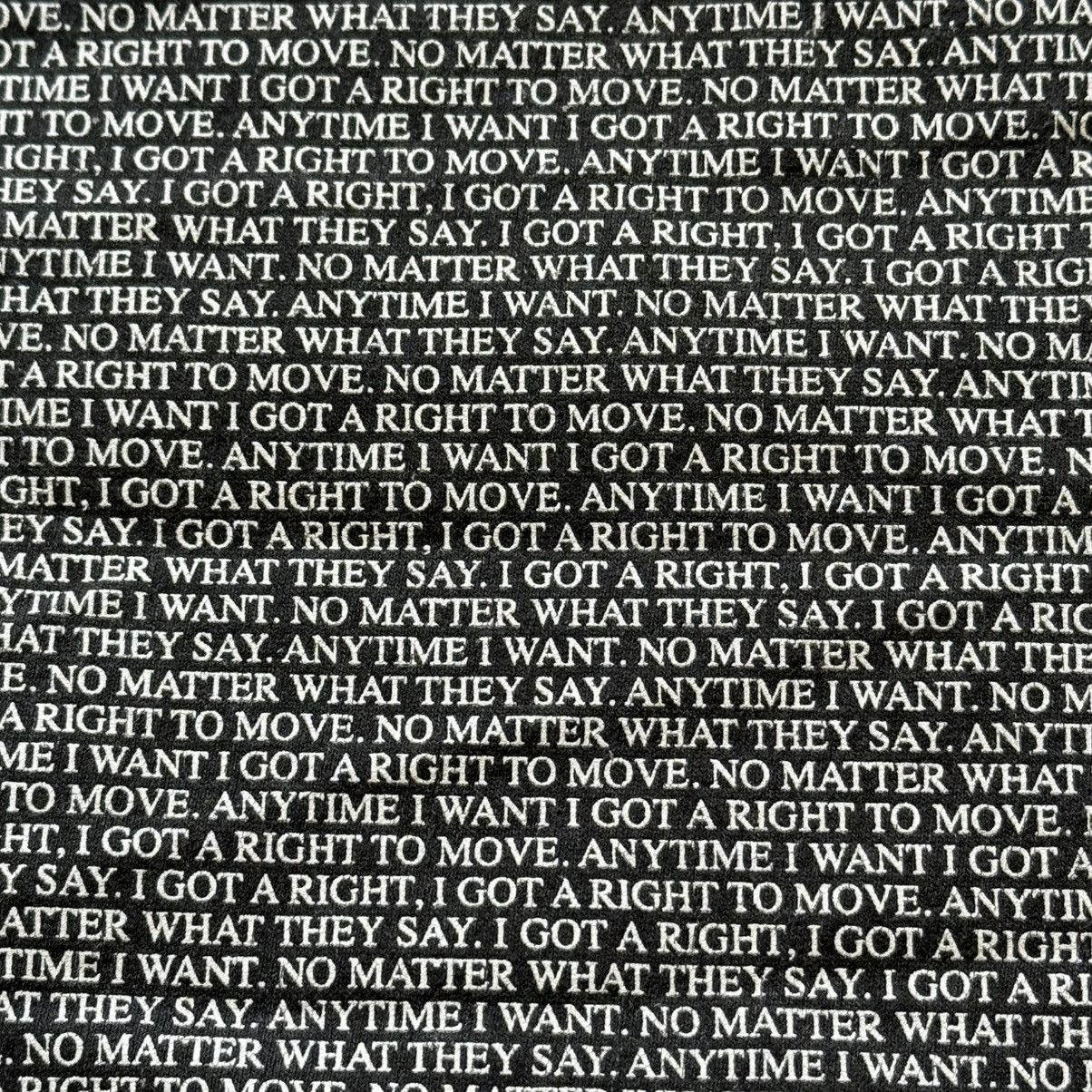 Supreme Supreme 2011 Anytime I Want I Got A Right To Move T Shirt Size US L / EU 52-54 / 3 - 12 Thumbnail