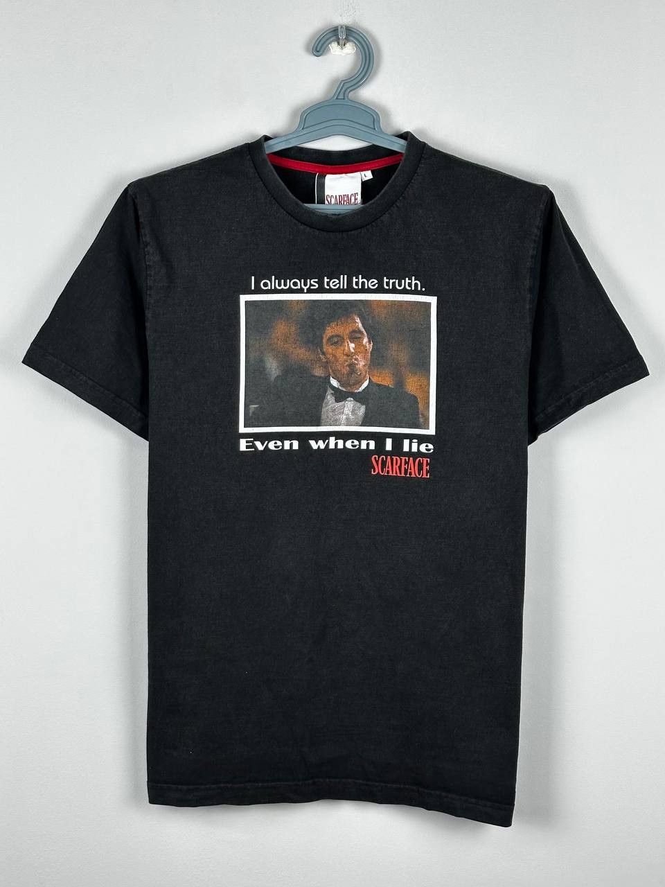Vintage Vintage y2k Scarface Tony Montana Faded T-Shirt Size US L / EU 52-54 / 3 - 1 Thumbnail
