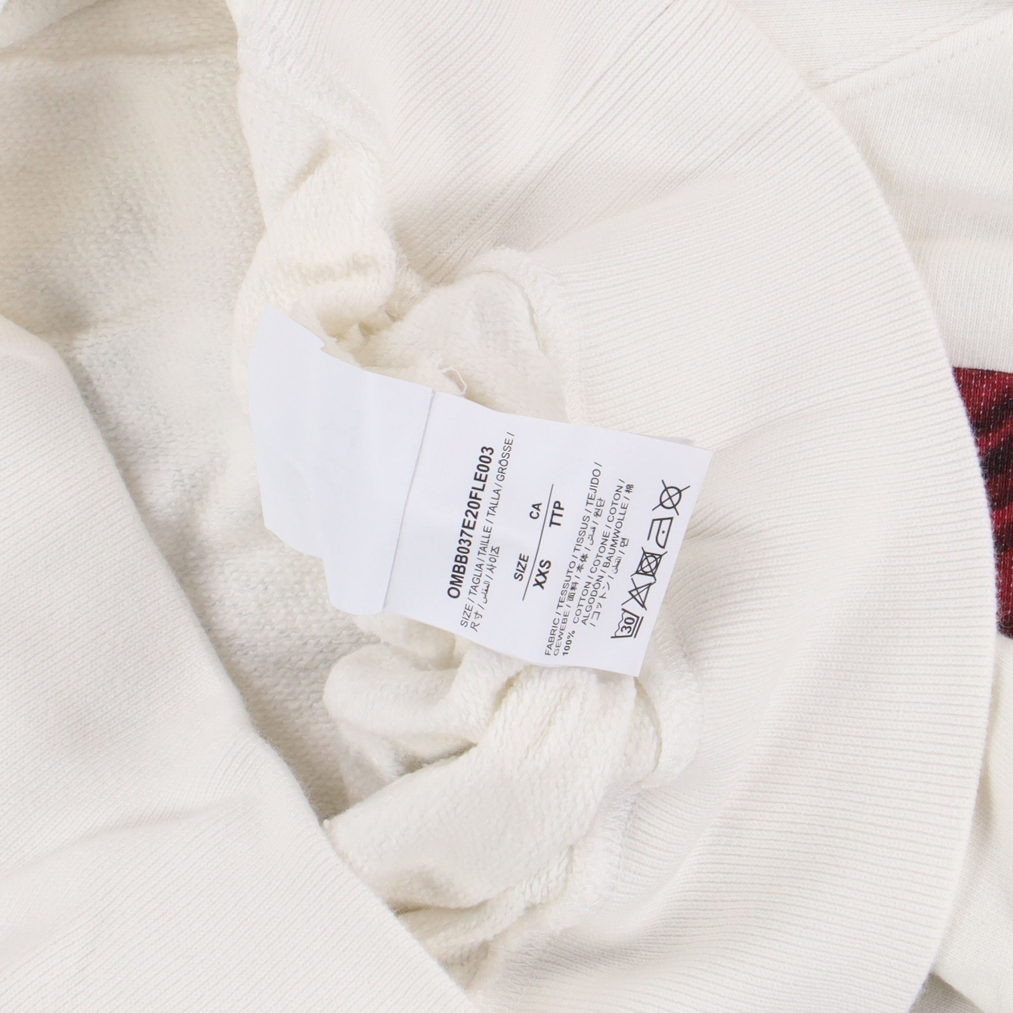 Off-White White Caravaggio Arrows Oversized Hoodie Size US XXS / EU 40 - 7 Thumbnail