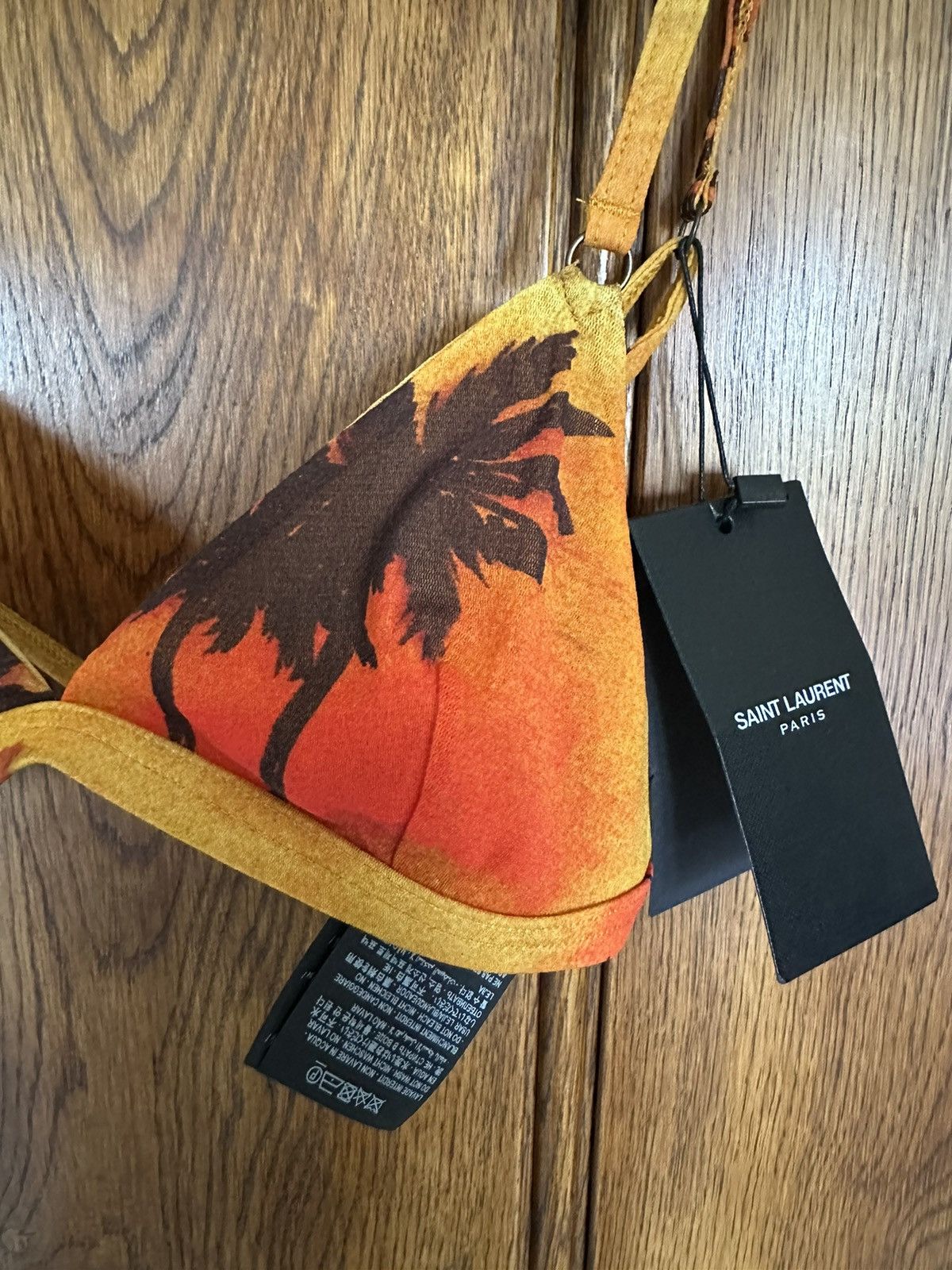 Saint Laurent Paris $590 Saint Laurent palm tree bra brassiere top S Size ONE SIZE - 4 Thumbnail