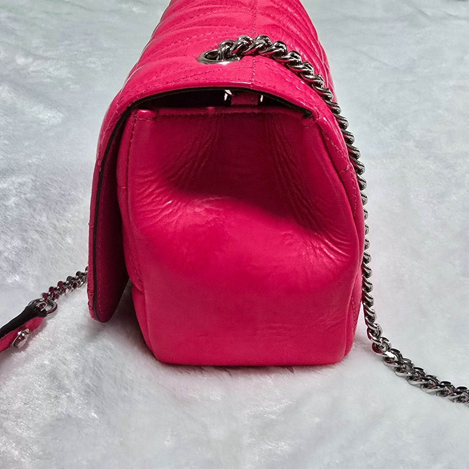 Versace Versace Virtus Quilted Matelassé Leather Crossbody Bag Pink Size ONE SIZE - 4 Thumbnail