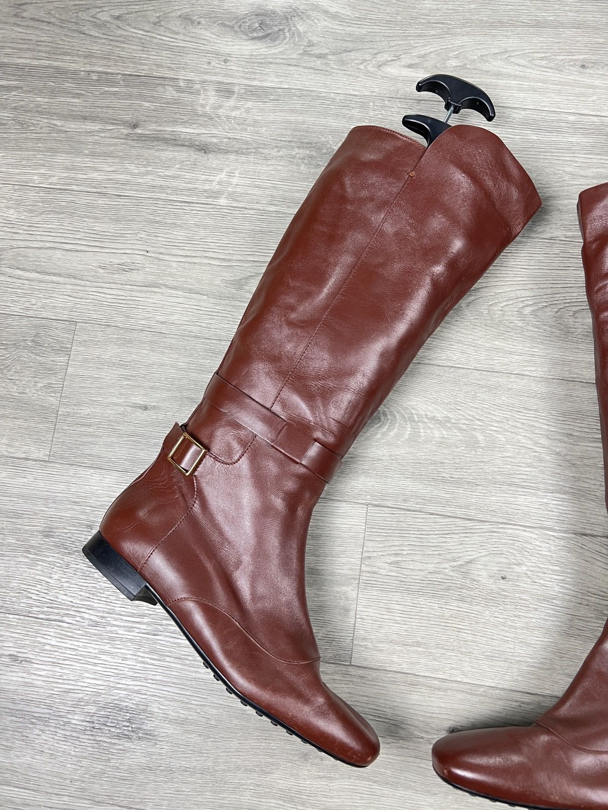Tod's Leather boots Tod's Brown size 38,5 Size US 8.5 / IT 38.5 - 2 Thumbnail